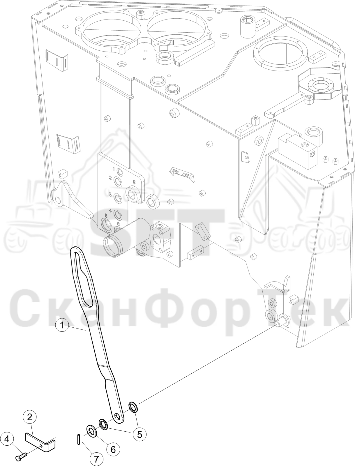 Схема: Подъемный инструмент 6WD