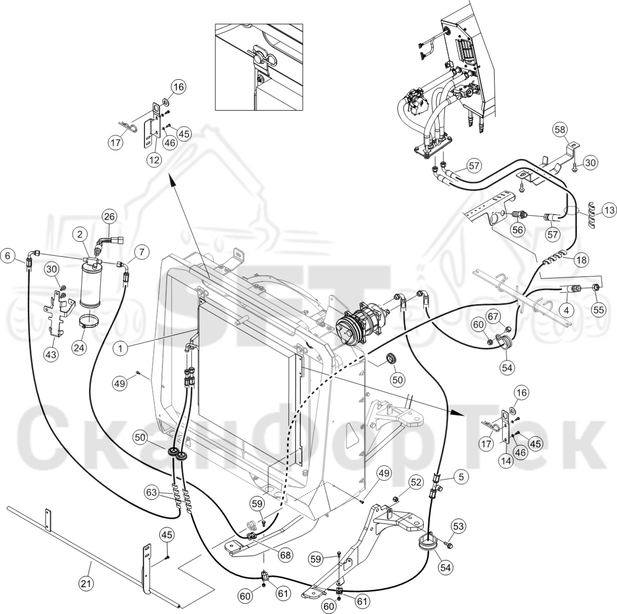 Схема: Агрегат кондиционирования воздуха Comfort Ride