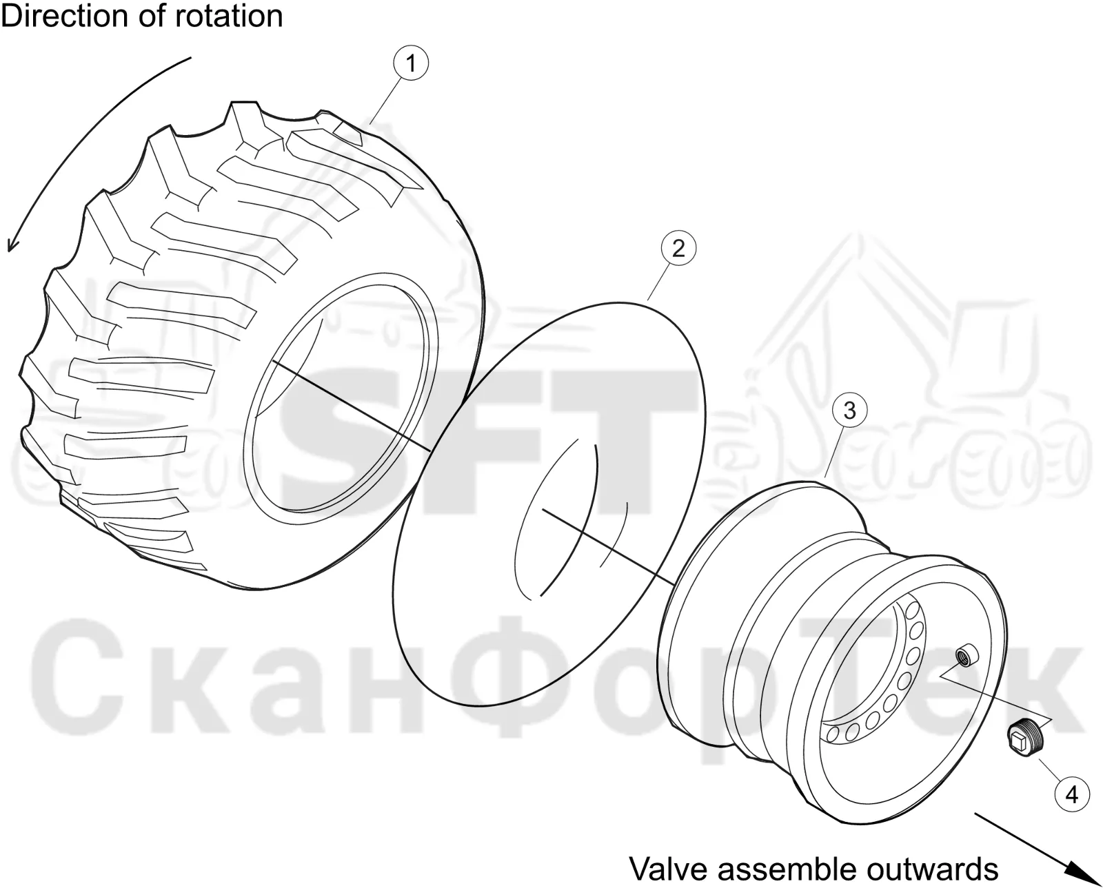 Схема: Nokian 710/45-26,​5 173A8 FKF2 Reinforced