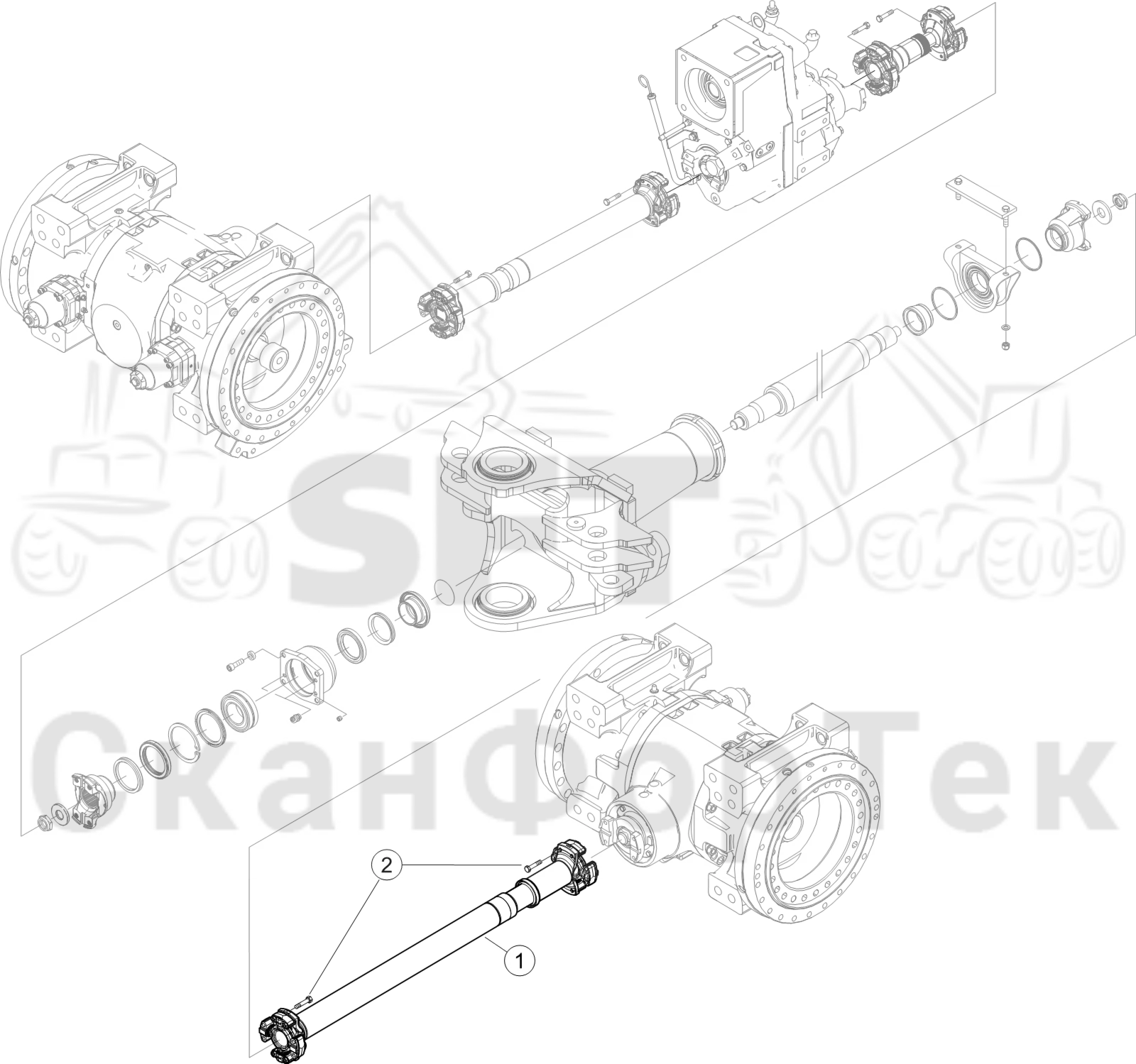 Схема: Карданный вал