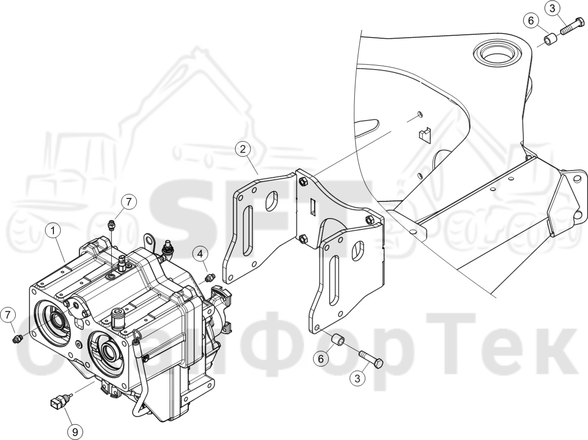 Схема: Редуктор SpeedShift