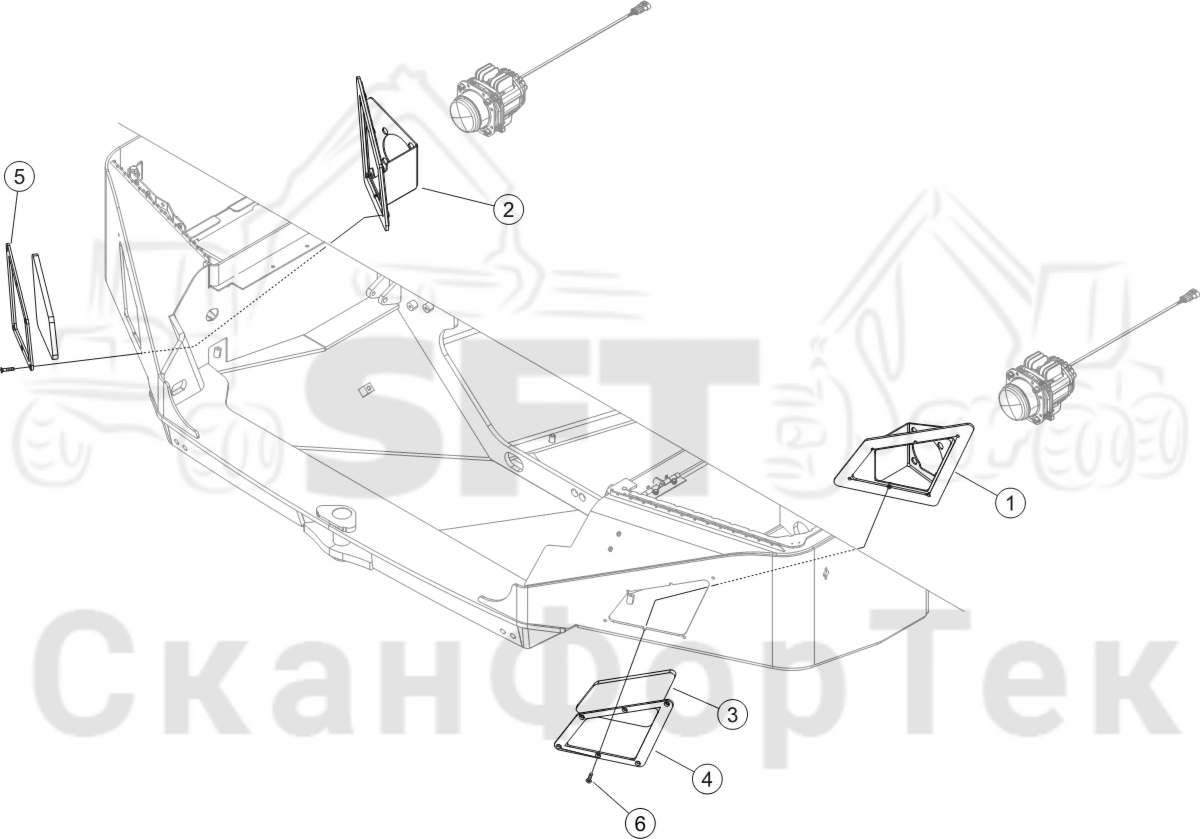 Схема: Фара передняя