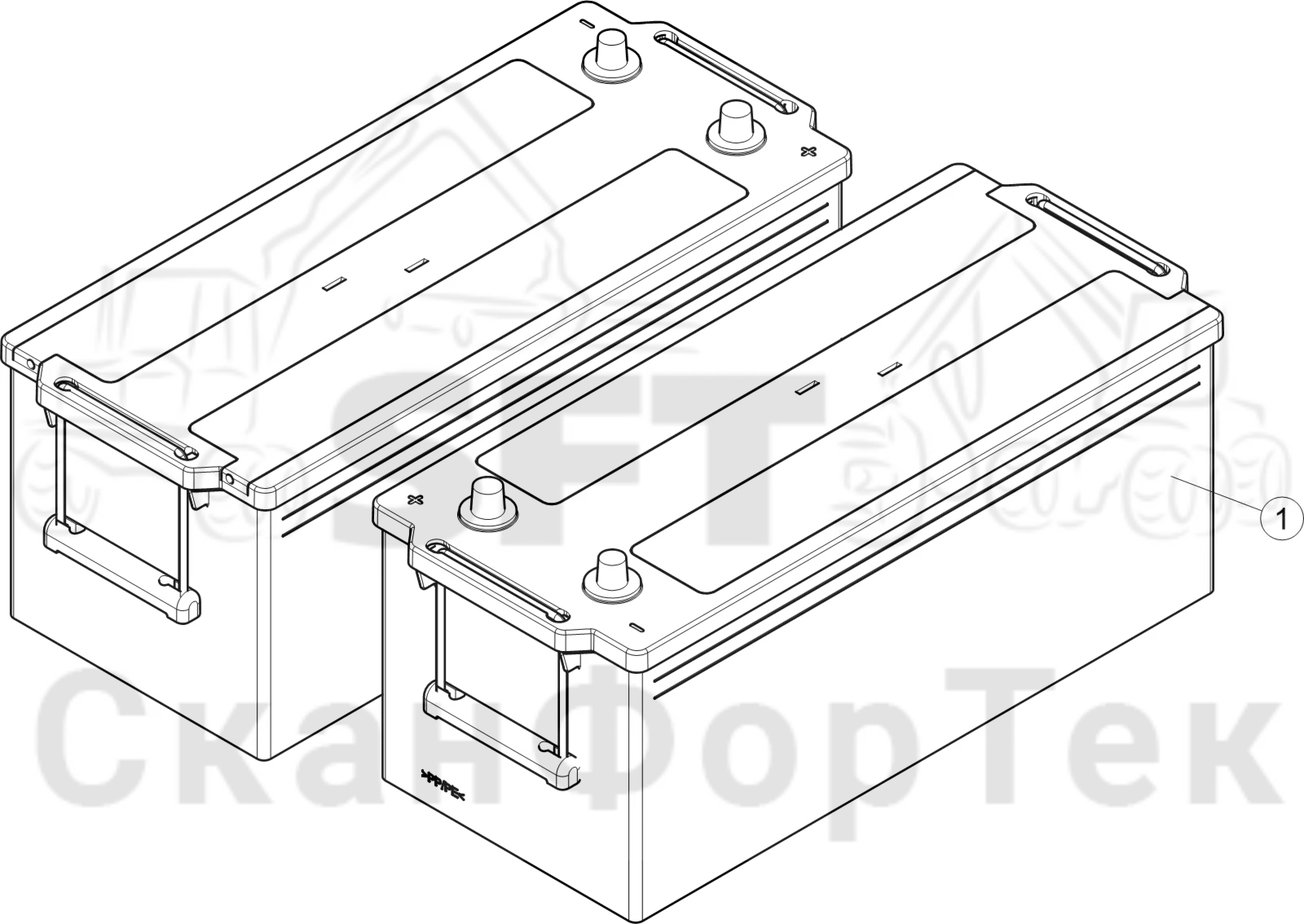 Схема: Аккумуляторная батарея