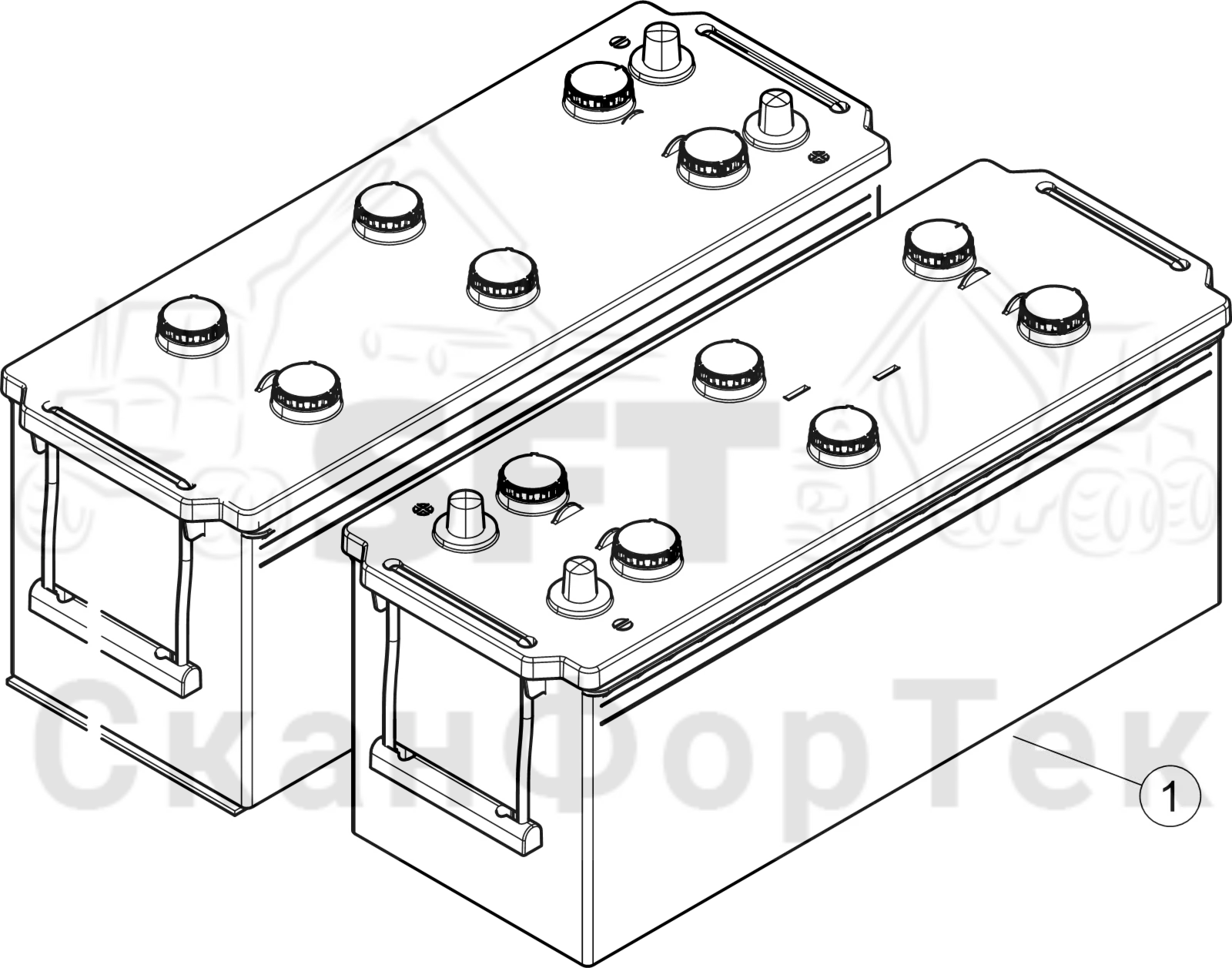 Схема: Аккумуляторная батарея