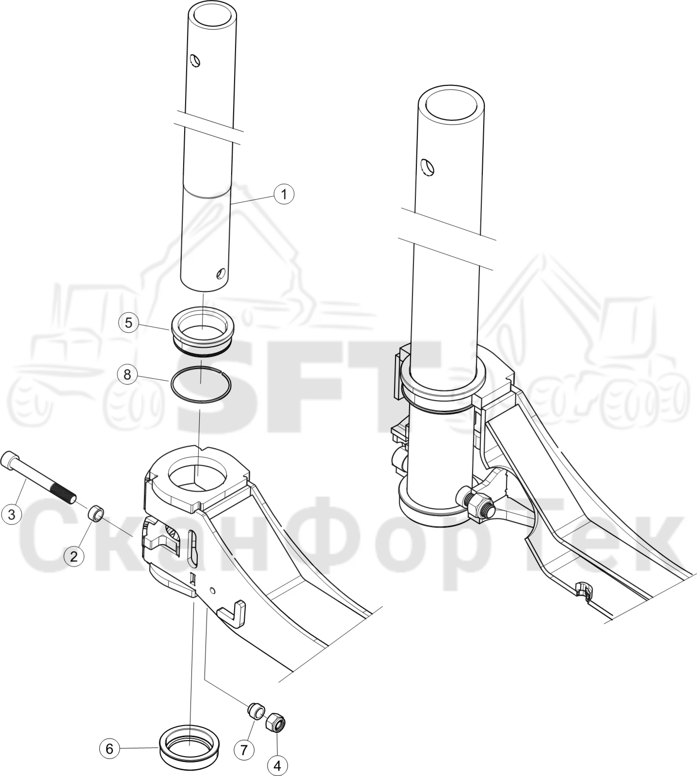 Схема: Опора