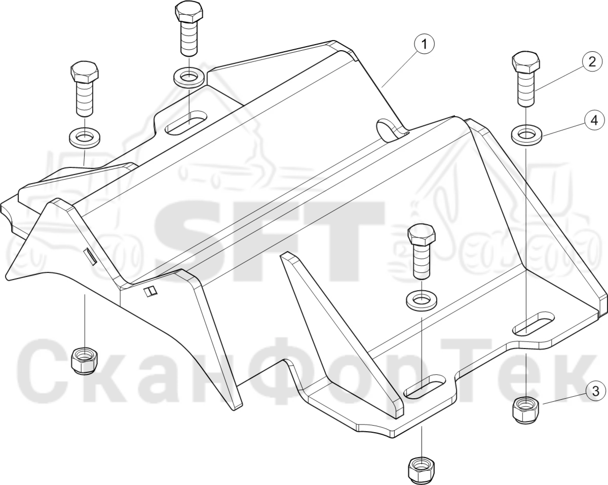 Схема: Крановая опора