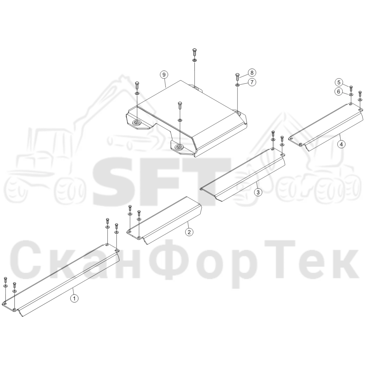 Схема: защита,​ 4 Коники,​ перемещаемая фиксированная