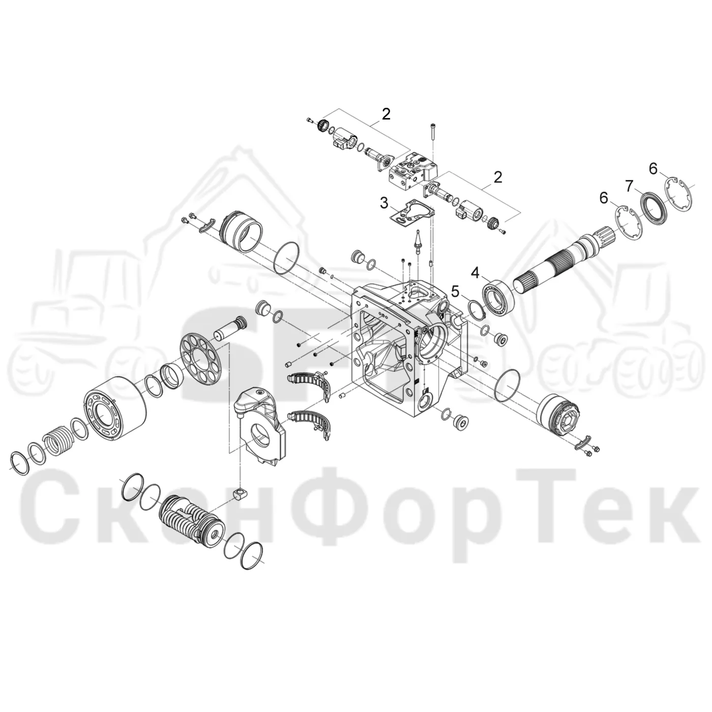 Схема: Гидростатический насос Запчасть