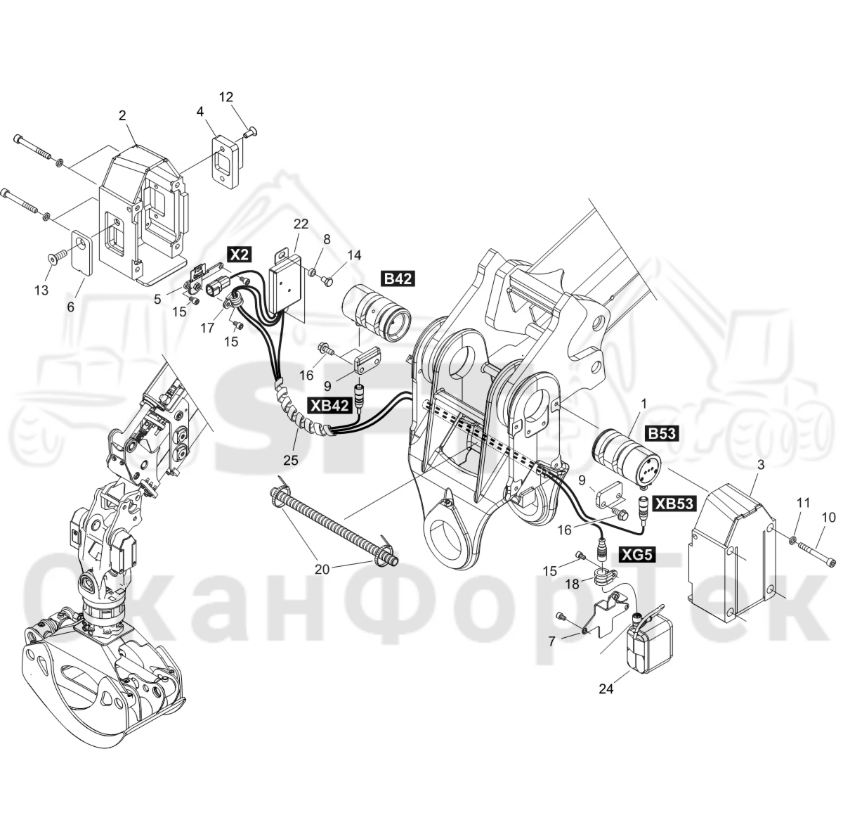 Схема: Монтажный комплект