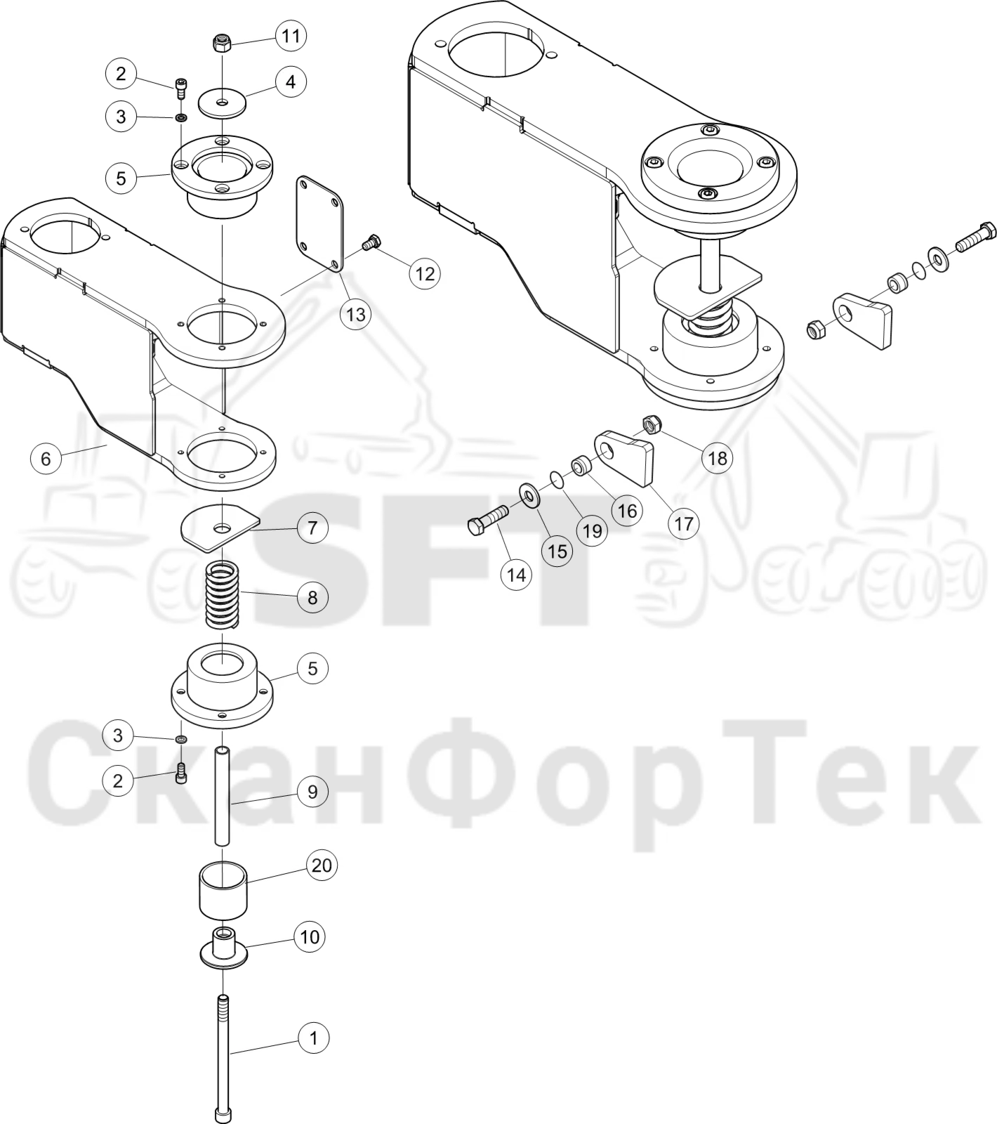Схема: Комплект расширения Коник  8750000291-
