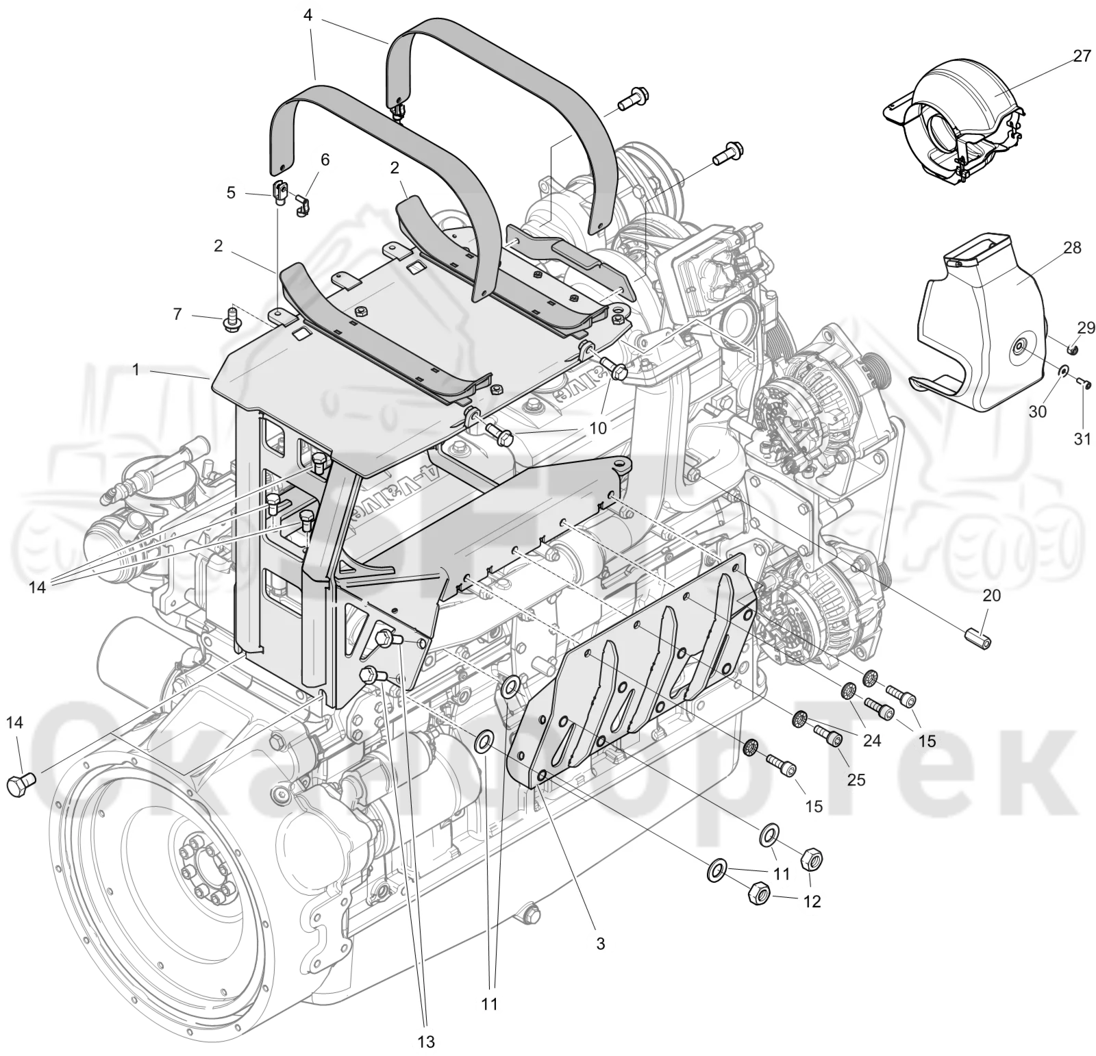 Схема: Выхлопная система 8750000451-