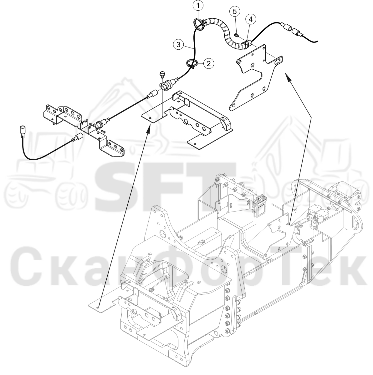 Схема: Электрооборудование камера заднего вида