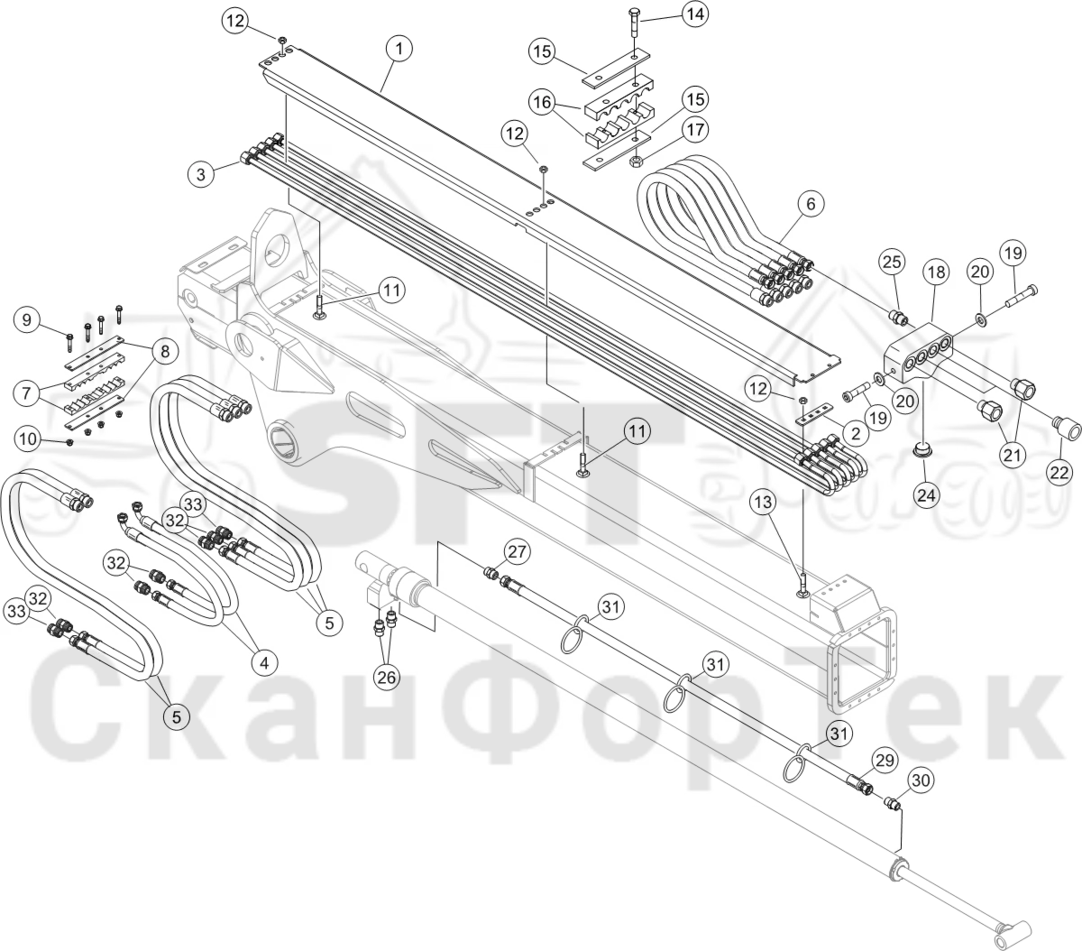 Схема: Трубы и шланги 8,​5m Австралия  8750011611-