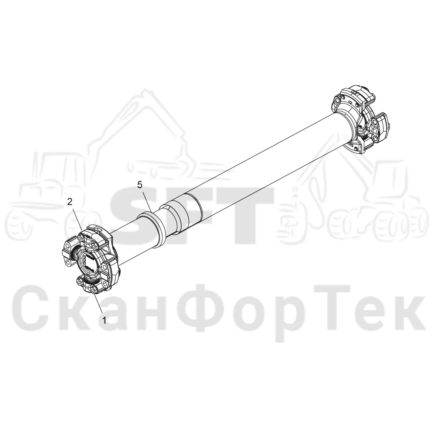 Схема: Карданная передача XT