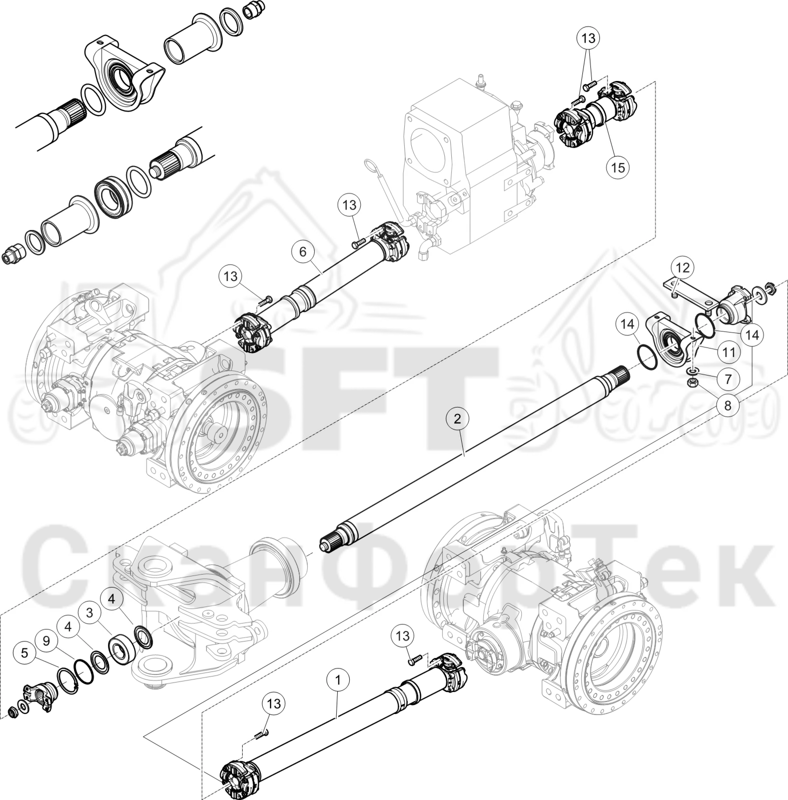 Схема: Карданная передача 0/0