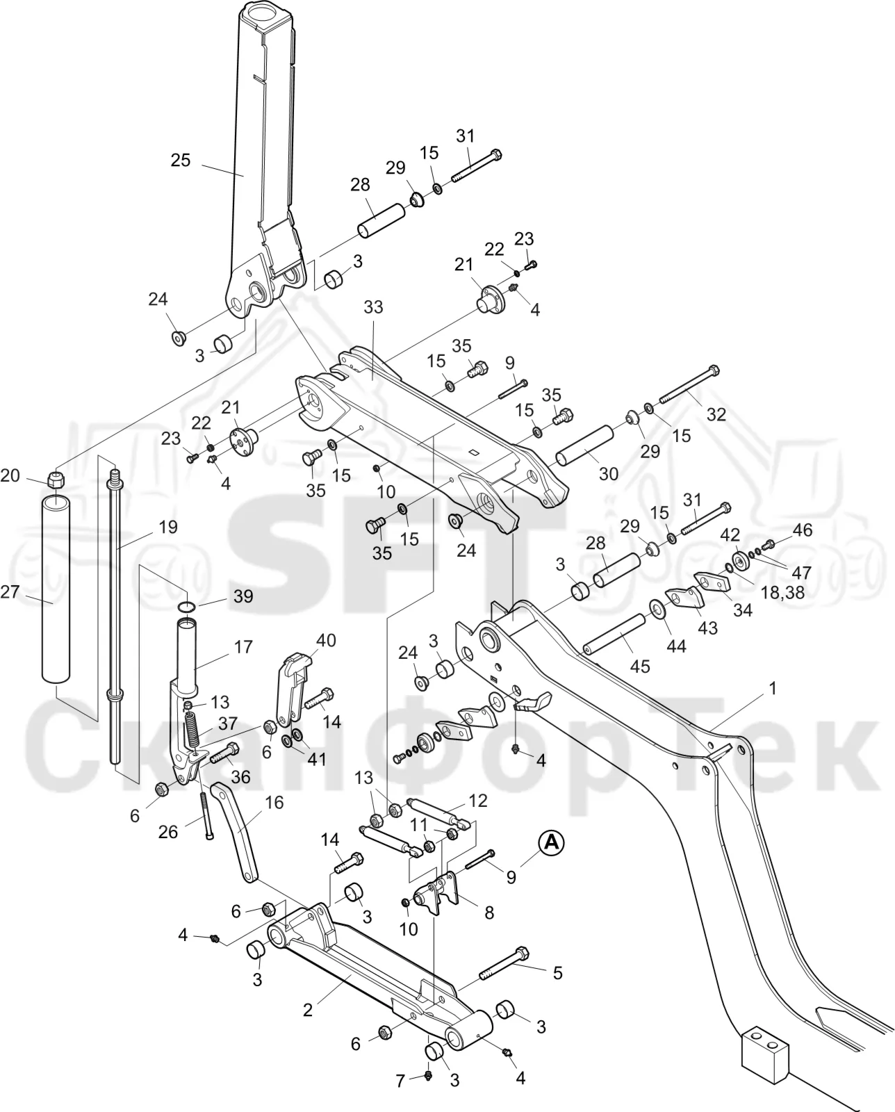 Схема: Коники LoadFlex II  8950000271- · Опора LoadFlex