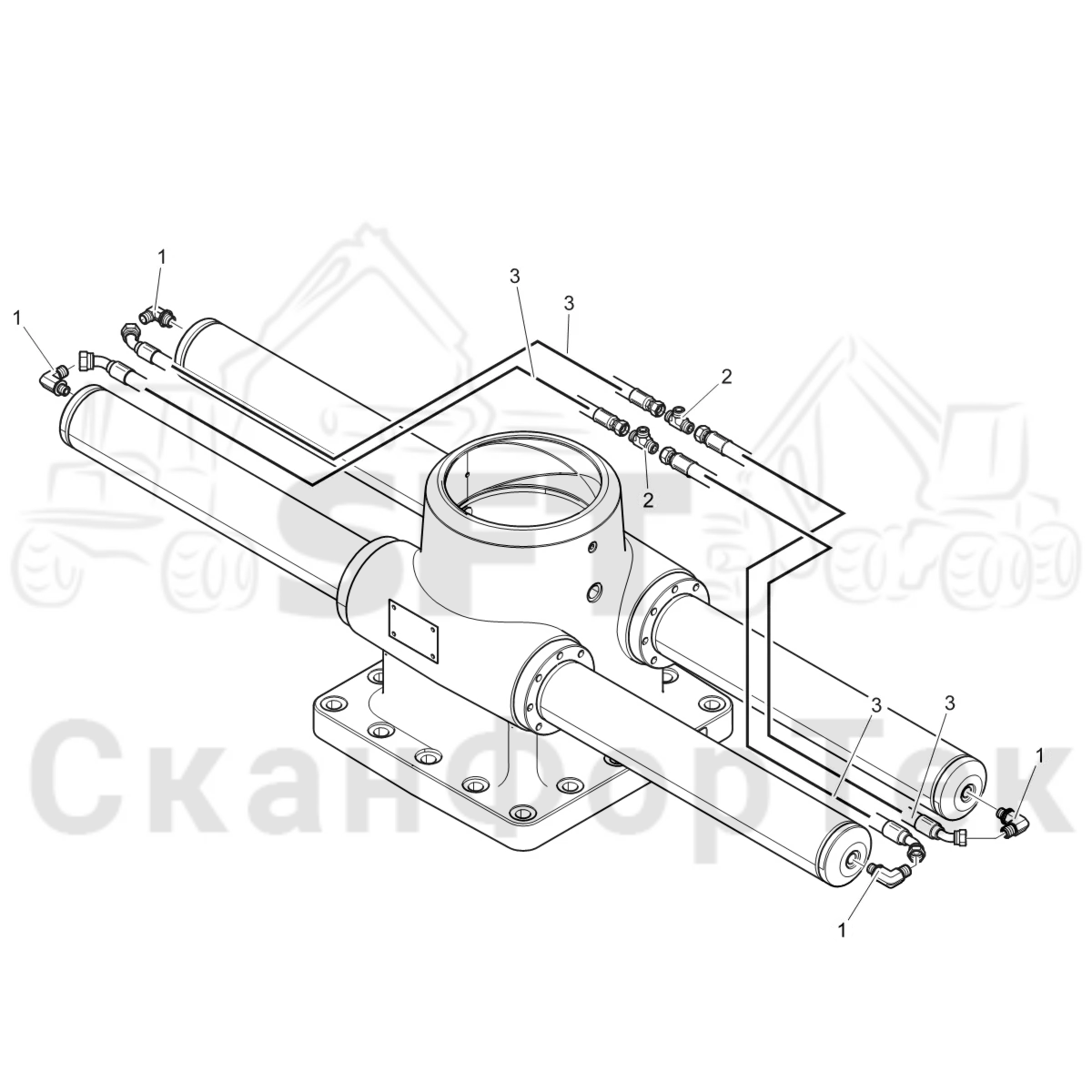 Схема: Гидропроводка