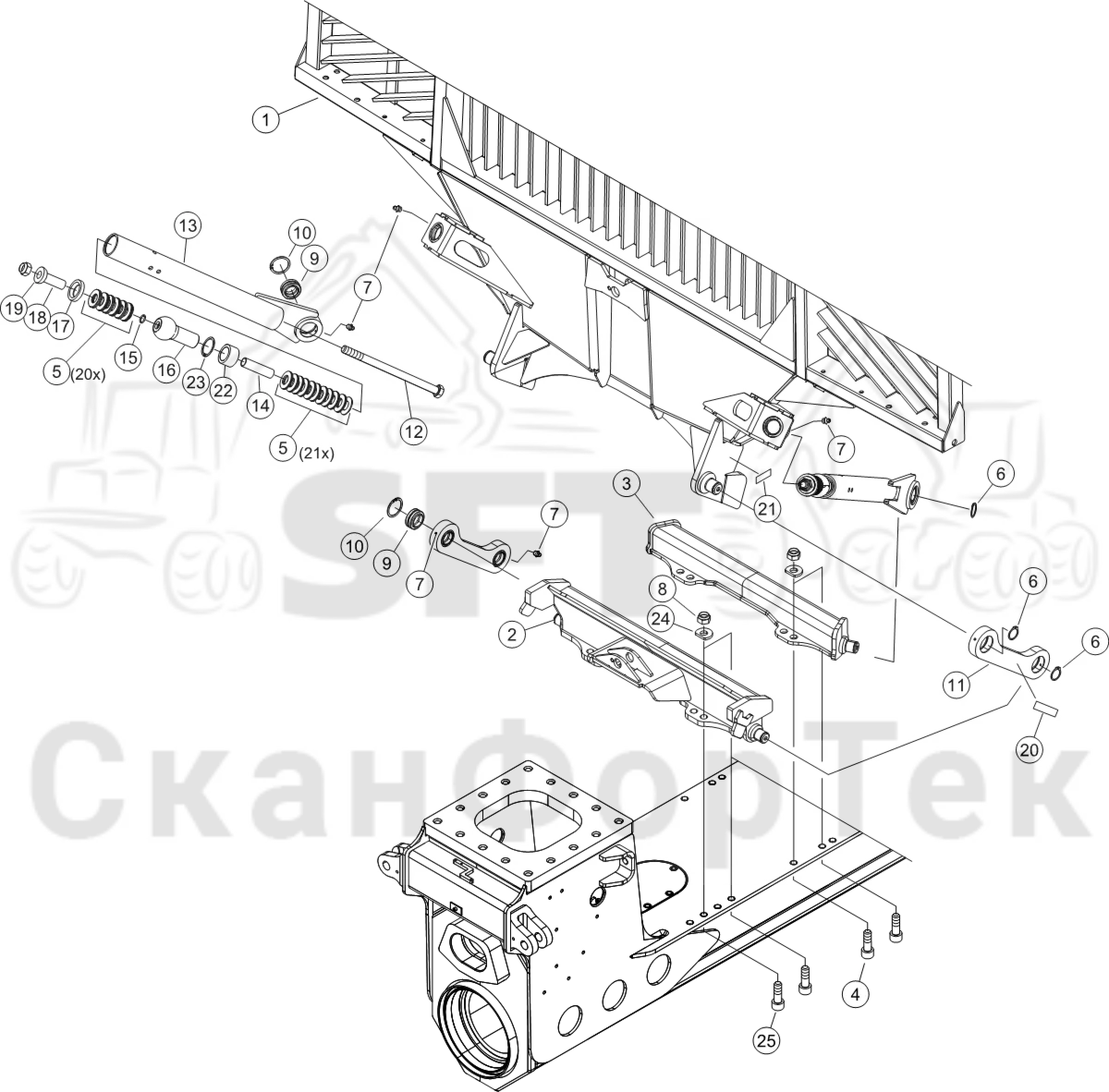 Схема: Заслонка,​ фиксированная FlexGate