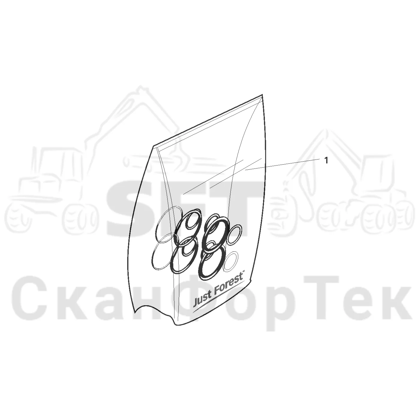 Схема: Valmet / Лесозаготовительные машины / Valmet 941 / Valmet 941 Ch 12071- / Valmet 941 Ch 12071- / Каталог запасных частей / Гидравлика / Клапан шасси / Комплект прокладок