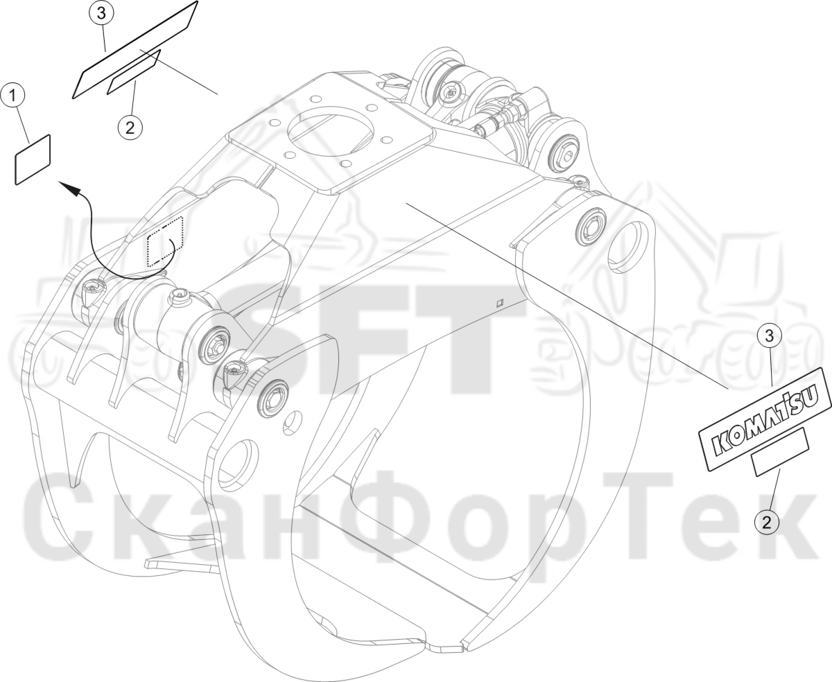 Схема: Комплект бирок