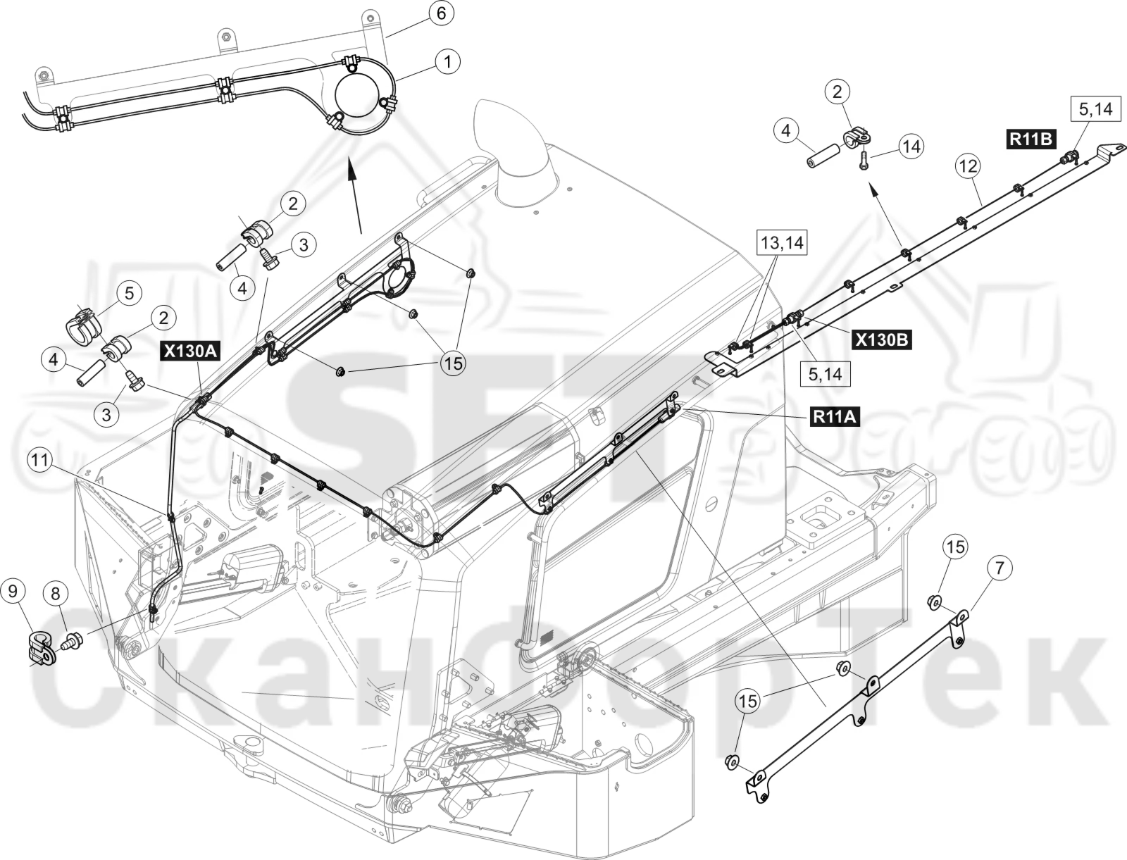Схема: Комплект электрооборудования пожаротушения  8950023401-