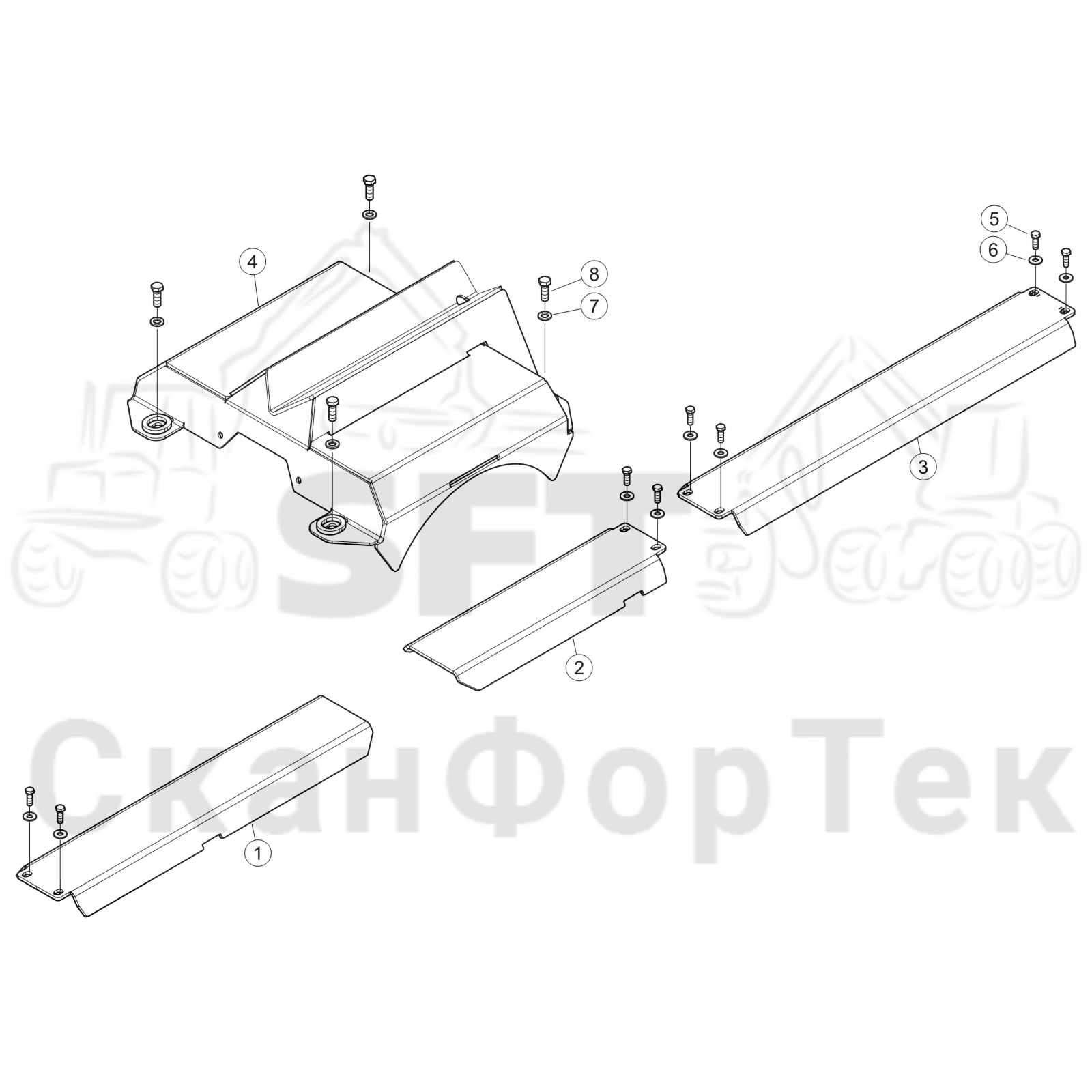 Схема: защита,​ Картер дифференциала