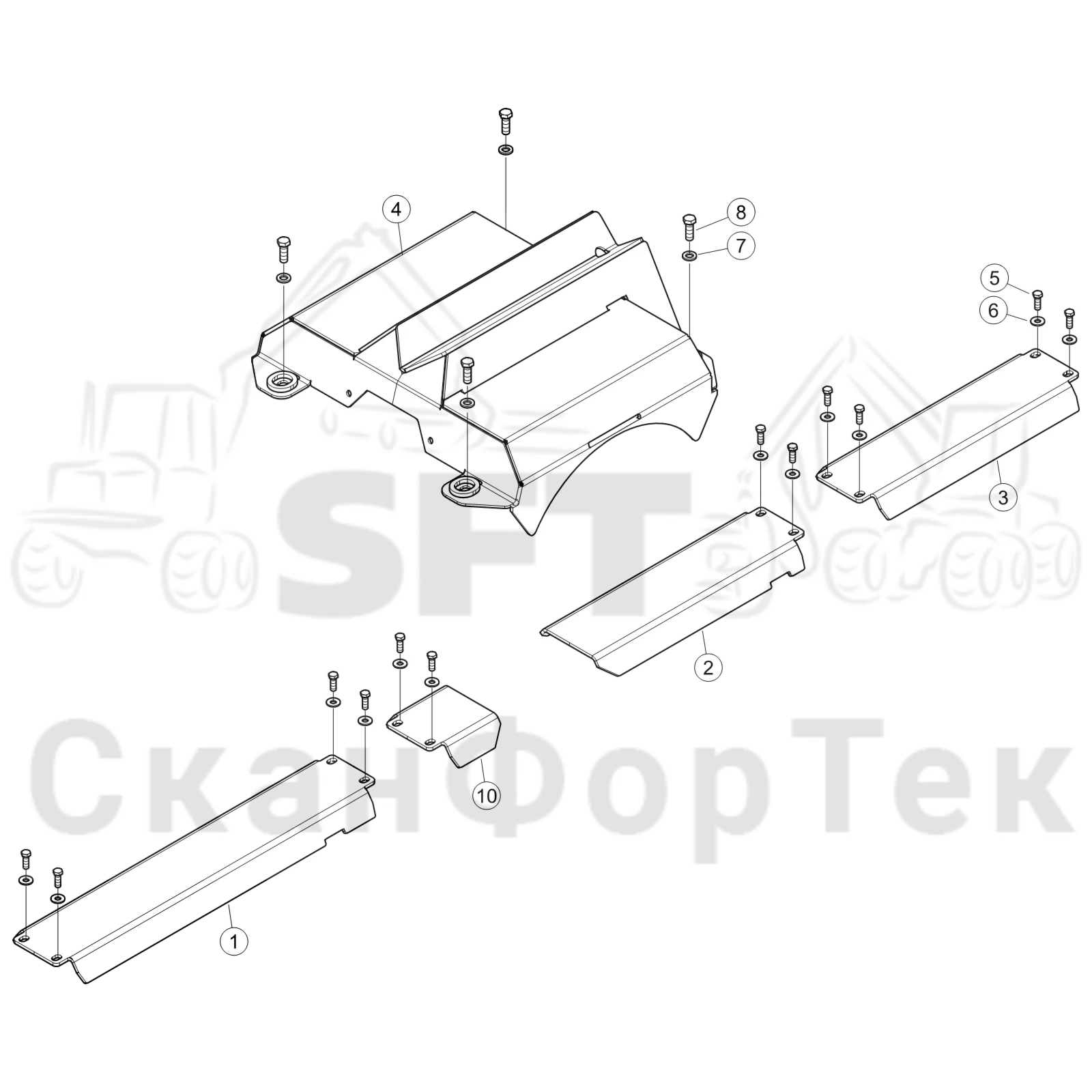 Схема: защита,​ 4 Коники,​ Заслонка,​ фиксированная
