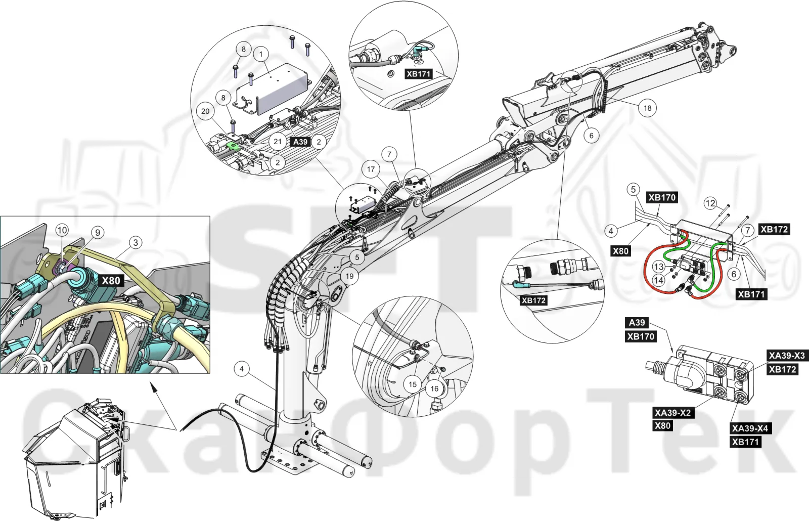 Схема: Сборочный комплект Smart Crane
