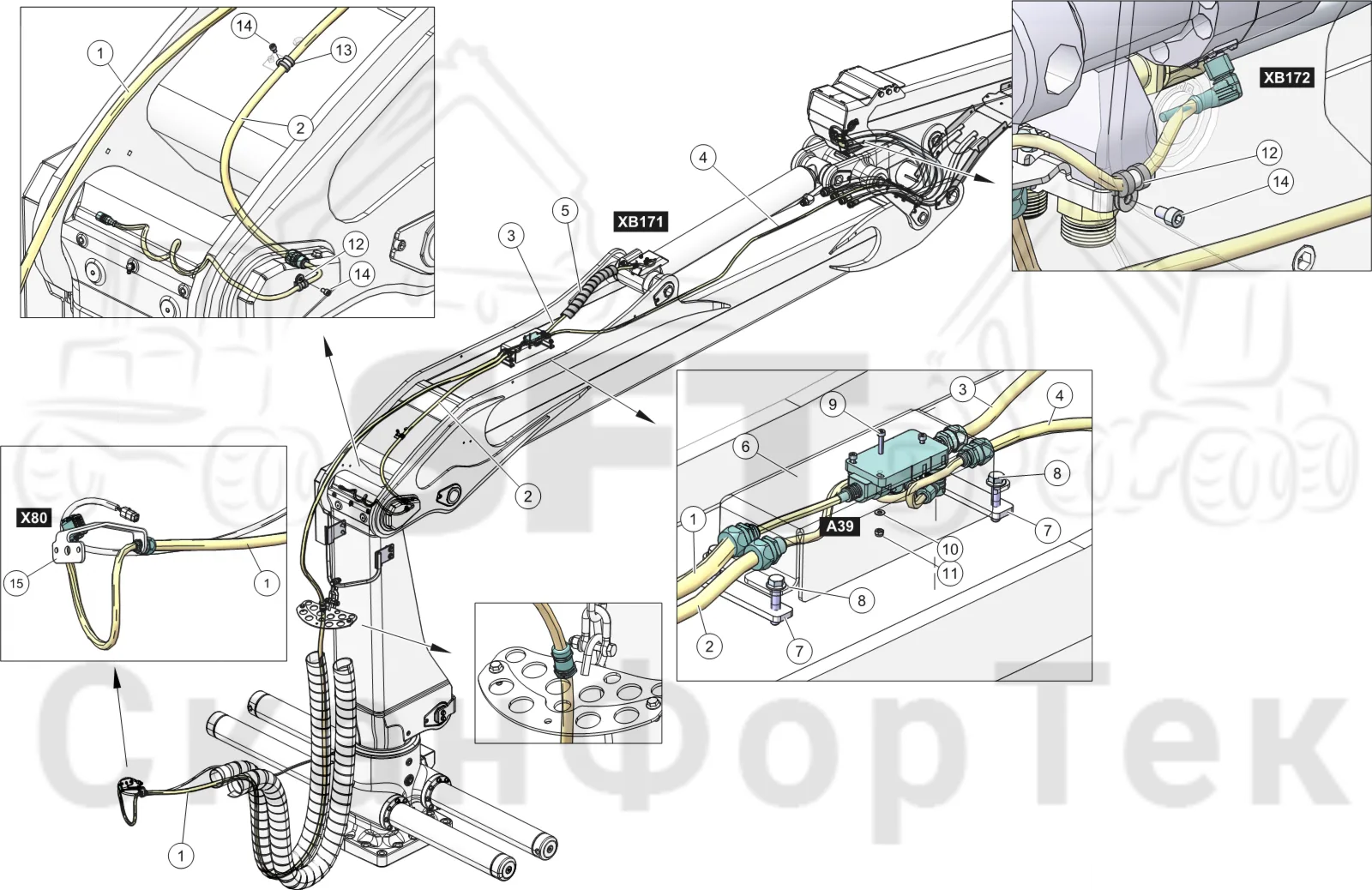 Схема: Сборочный комплект Smart Crane