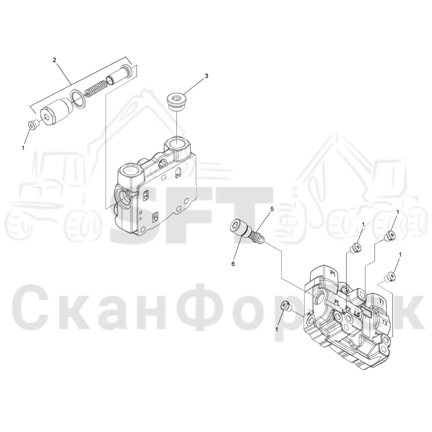 Схема: Впускная секция