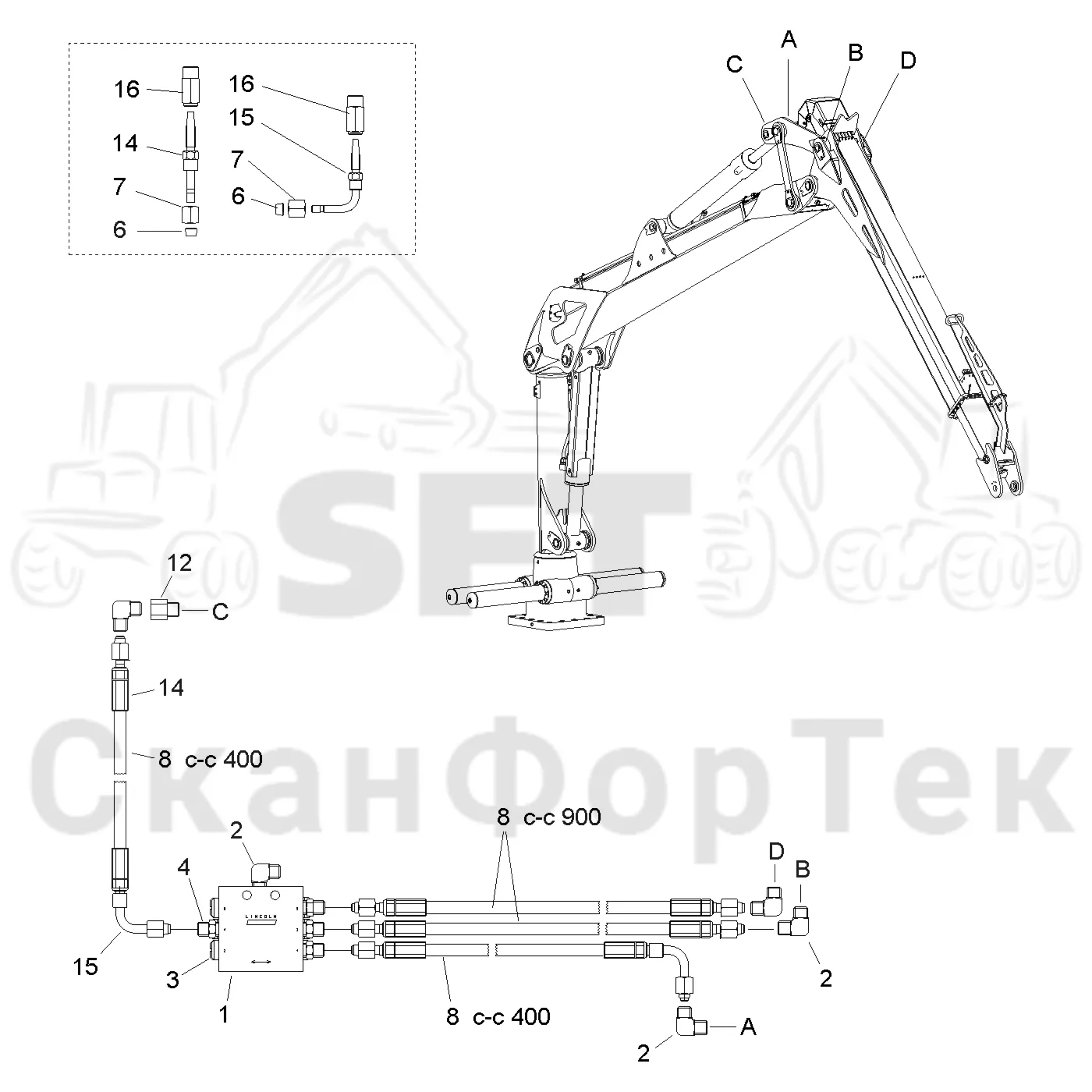 Схема: Смазка, шасси Combi