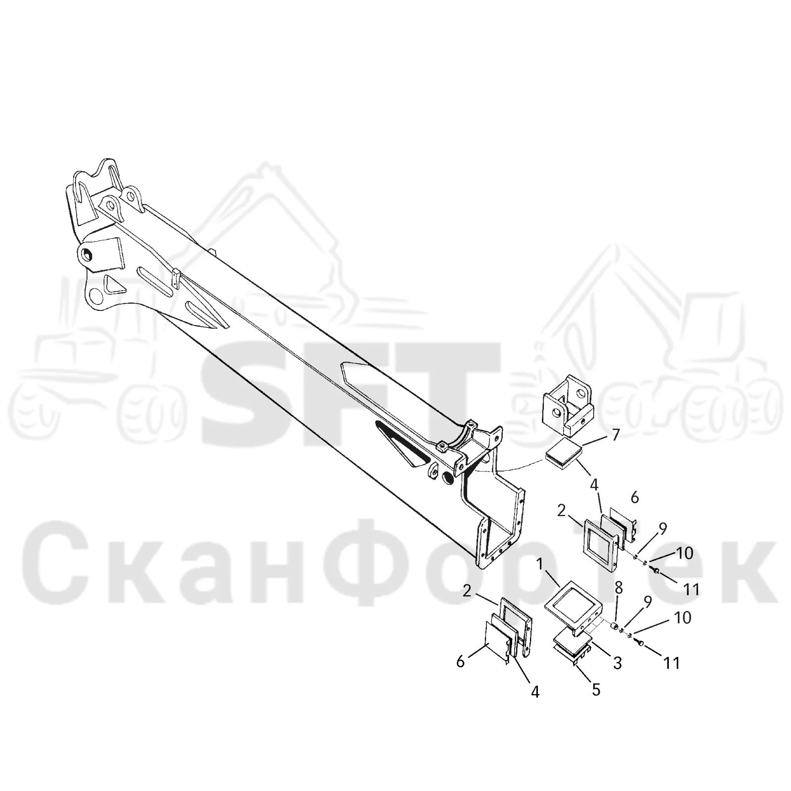 Схема: Скользящая подушка Combi