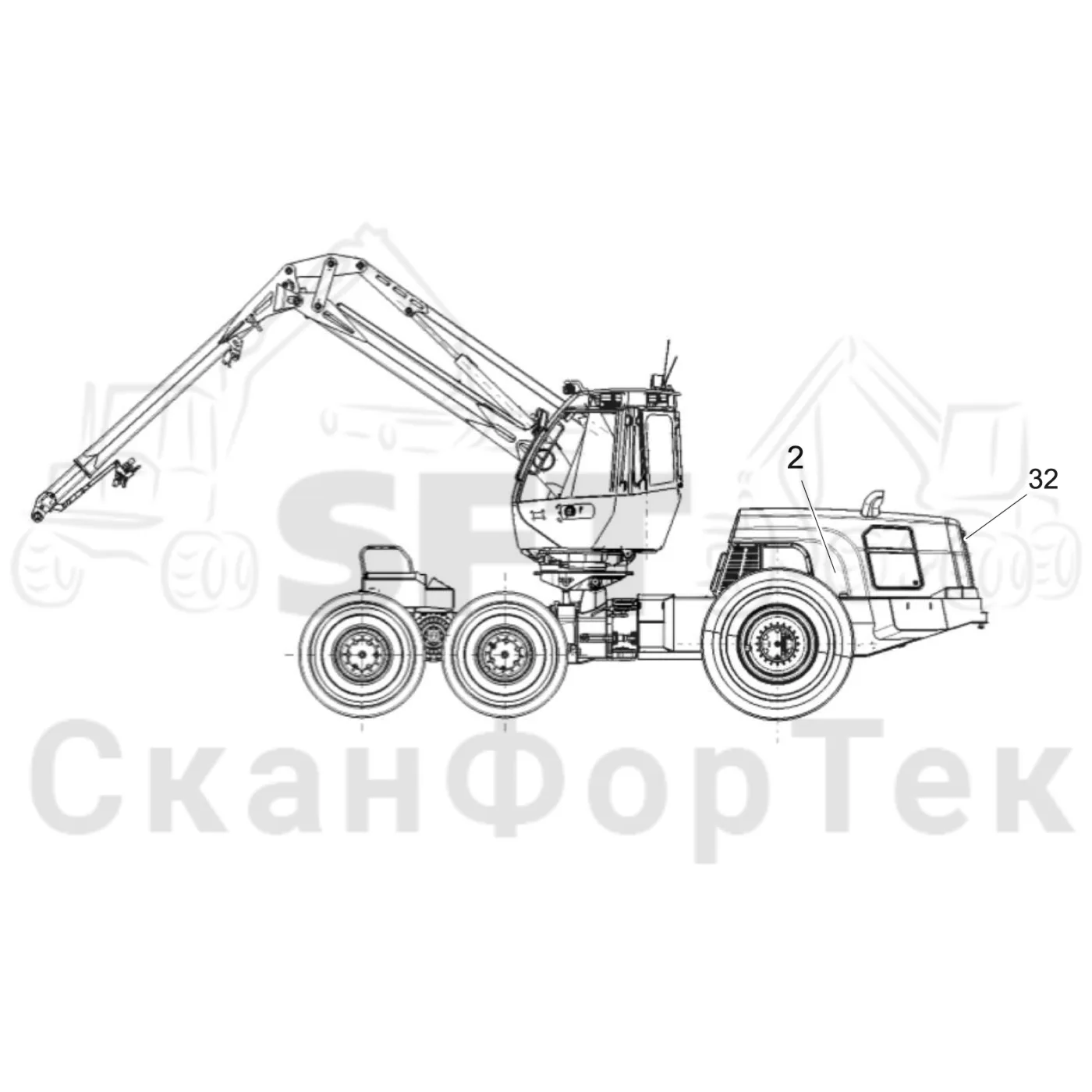 Схема: Komatsu / Лесозаготовительные машины / 931XC S/N 9313021208- / Каталог запасных частей / Различное оборудование / Комплект бирок / Комплект бирок