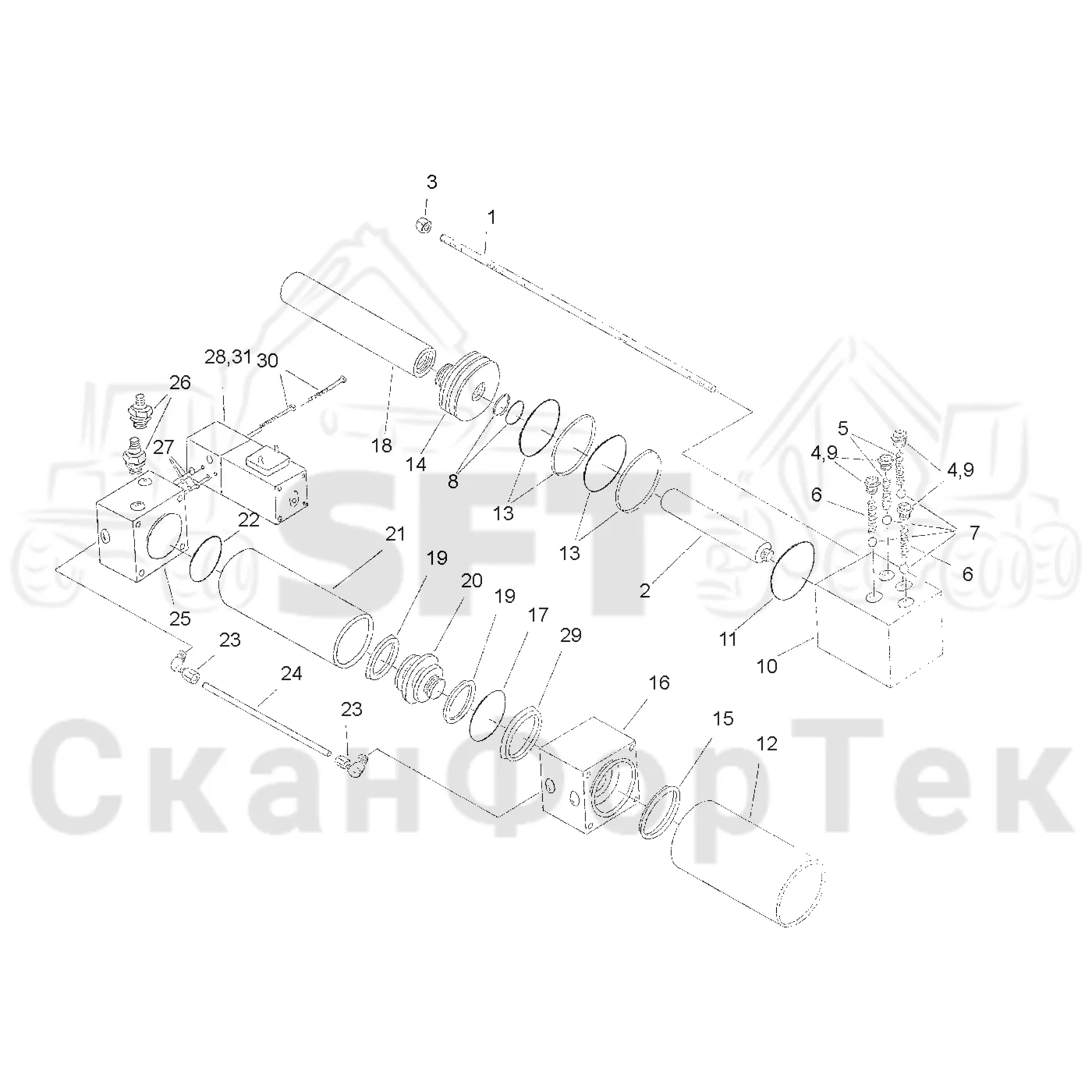 Схема: Valmet / Форвардер / Valmet 840.3 / Valmet 840.3 Ch. -311173 / Valmet 840.3 Ch. -311173 / Каталог запасных частей / Оборудование захвата / Захват / Valmet 801c Ch -11730 / Каталог запасных частей / Лесозаготовительное оборудование / Лесозаготовительное оборудование / Корчевка пней / Насос Запчасть