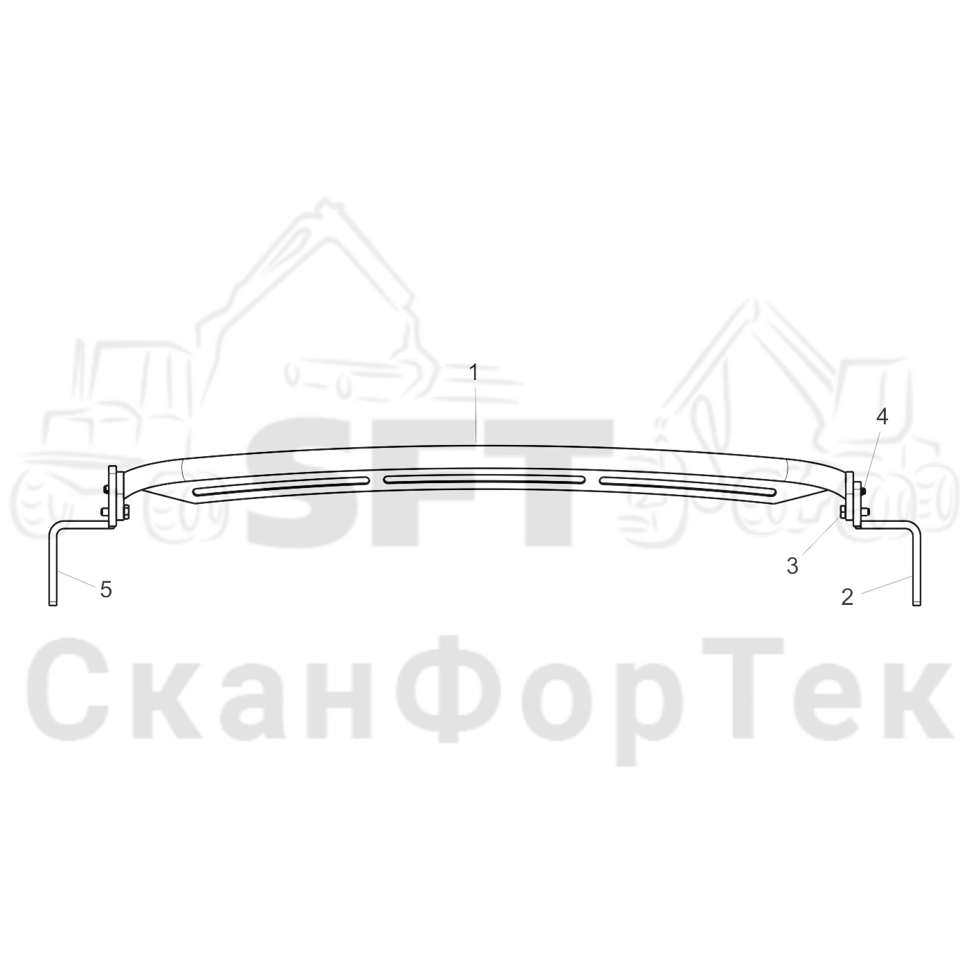 Схема: Valmet / Лесозаготовительные машины / Valmet 941 / Valmet 941 Ch -12070 / Valmet 941 Ch -12070 / Каталог запасных частей / Кабина / Кабина / Рабочие лампы, ксеноновые / Mounting Bracket