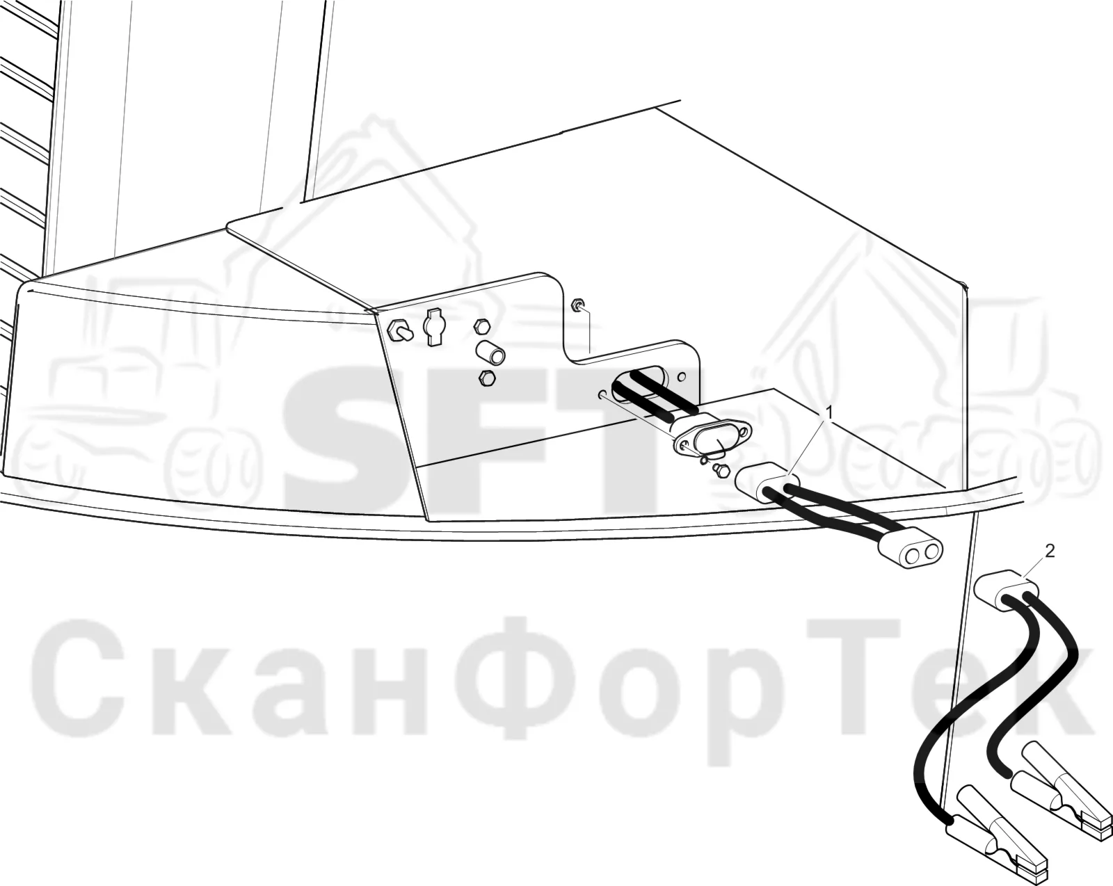 Схема: Komatsu / Лесозаготовительные машины / 911 S/N 9112062167- / Каталог запасных частей / Двигатель / Stage 2 / TIER 2 / Комплект электрооборудования / Стартер
