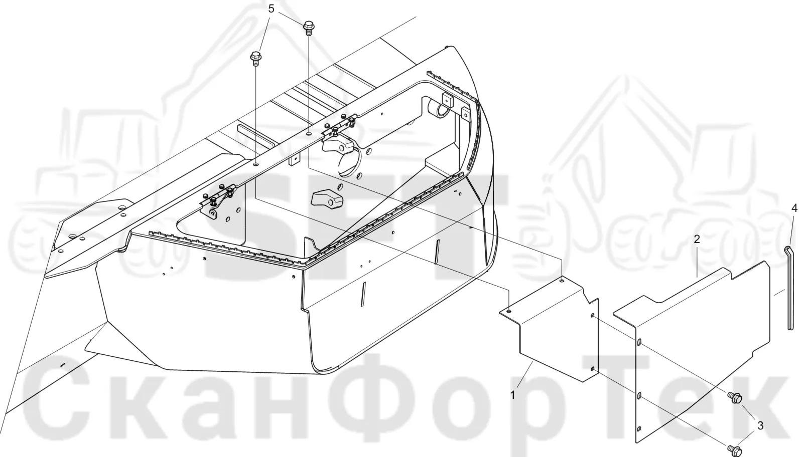 Схема: Komatsu / Лесозаготовительные машины / 951 S/N 9510004367- / Каталог запасных частей / шасси / Рамы / Комплект рамы задний / Сборочный комплект