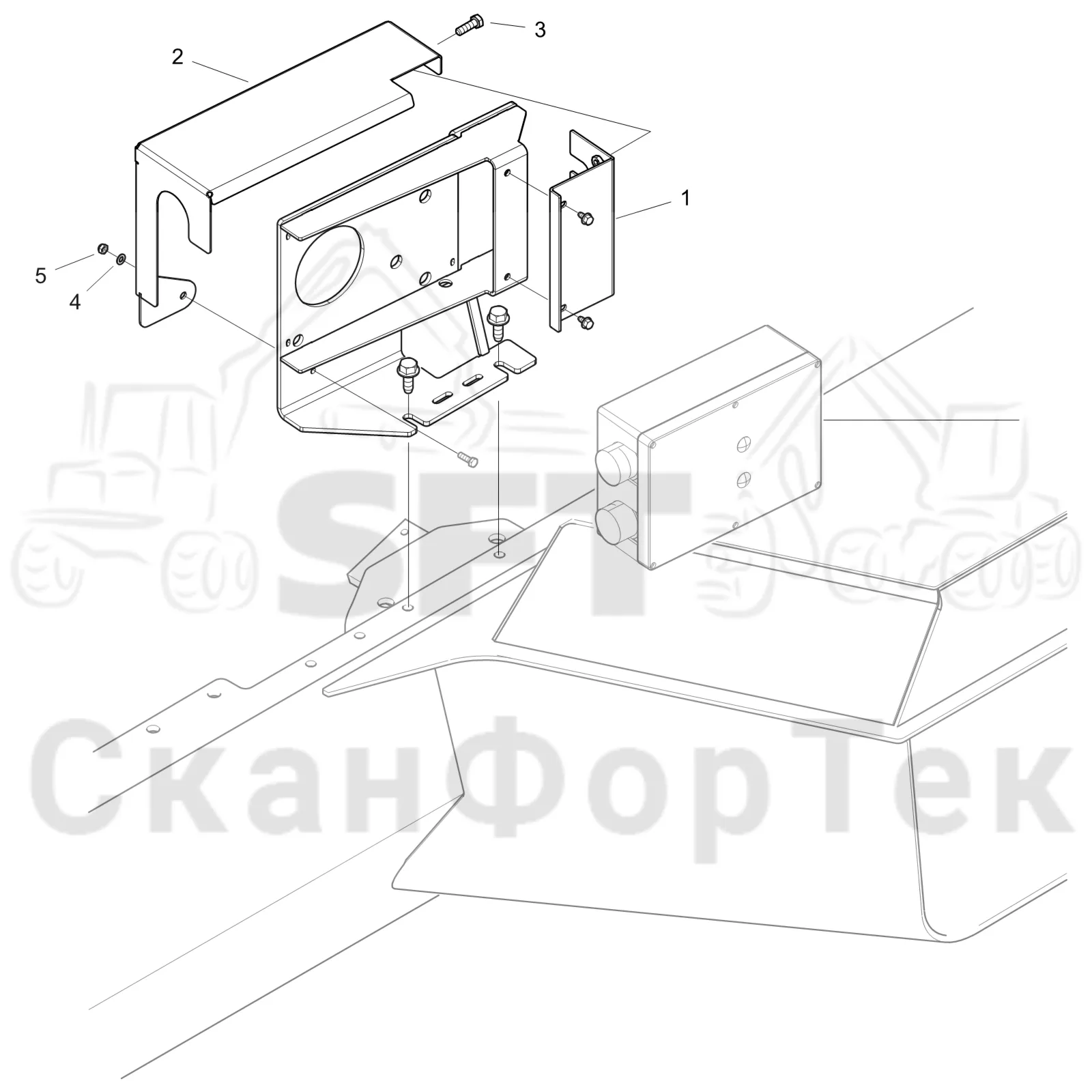 Схема: Komatsu / Лесозаготовительные машины / 951 S/N 9510004367- / Каталог запасных частей / шасси / Электрический Оборудование / Powerbox Комплект электрооборудования / защита