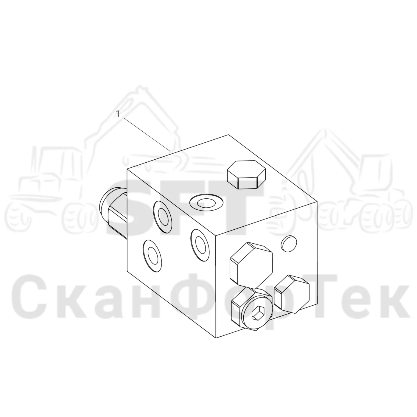 Схема: Komatsu / Лесозаготовительные машины / 931 S/N 9310021067- / Каталог запасных частей / Тормоза / Тормоза на 6 колес / Тормозной клапан / Комплект прокладок