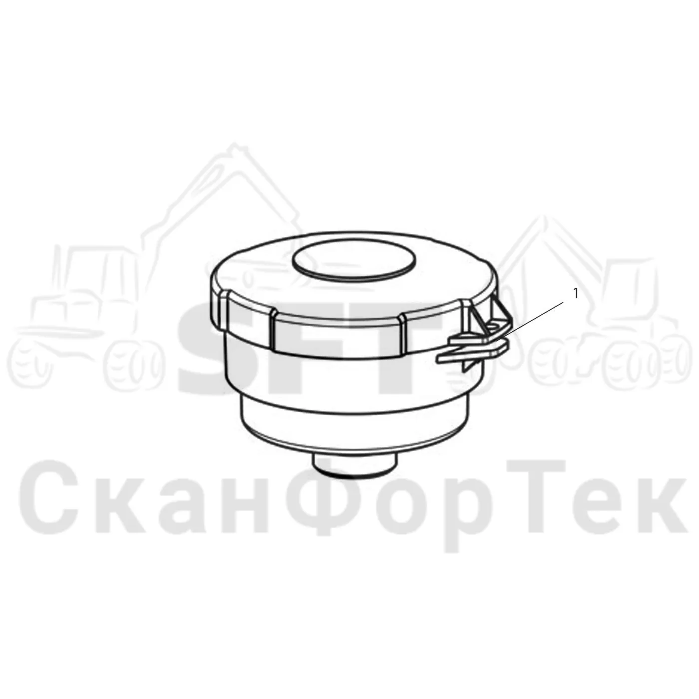 Схема: Komatsu / Лесозаготовительные машины / 931XC S/N 9313021208- / Каталог запасных частей / Гидравлика / Бак гидравлики / Гидравлический бачок / Элемент фильтра