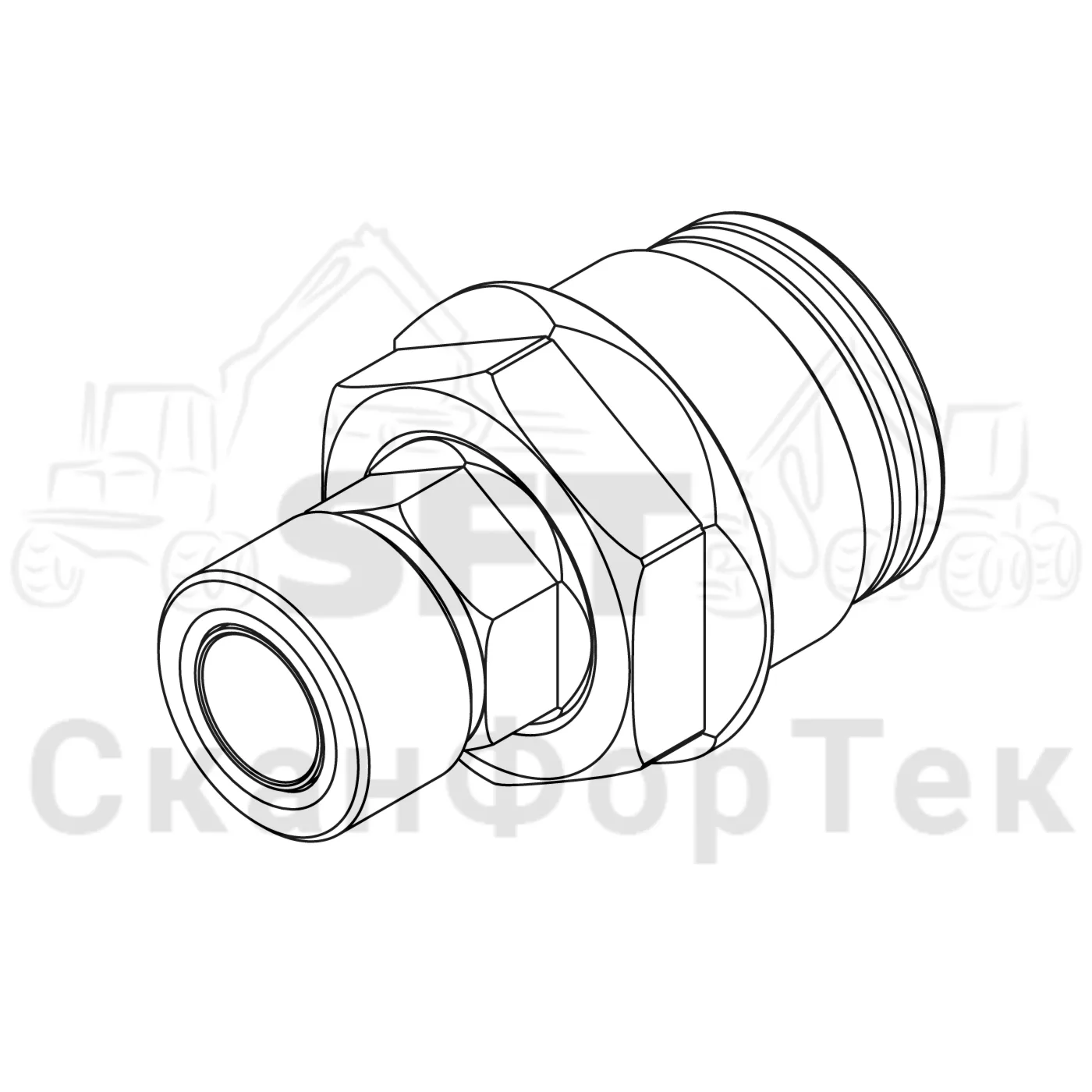 Схема: Komatsu / Лесозаготовительные машины / 901 S/N 9010053267- / Каталог запасных частей / Гидравлика / Клапан шасси / Система впуска-выпуска / Комплект уплотнений, Вертлюг