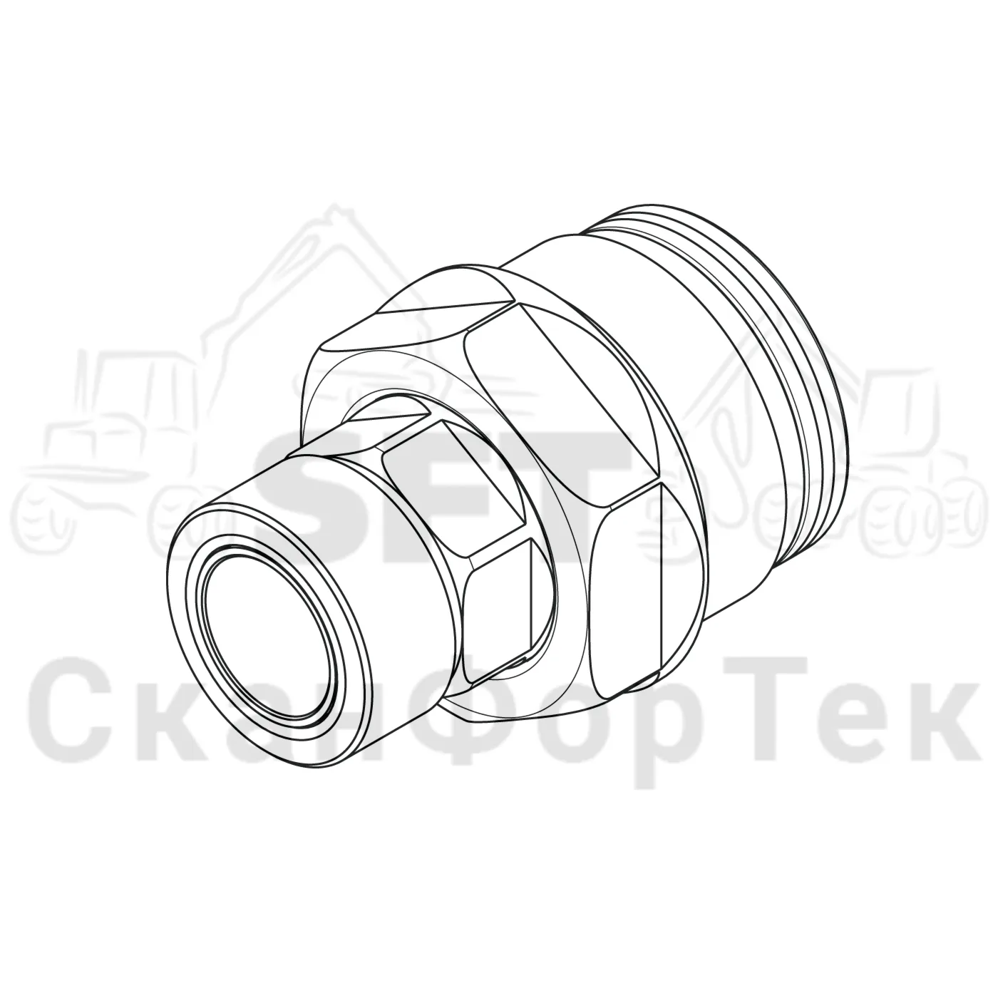 Схема: Komatsu / Лесозаготовительные машины / 901 S/N 9010053267- / Каталог запасных частей / Гидравлика / Клапан шасси / Система впуска-выпуска / Комплект уплотнений, Вертлюг