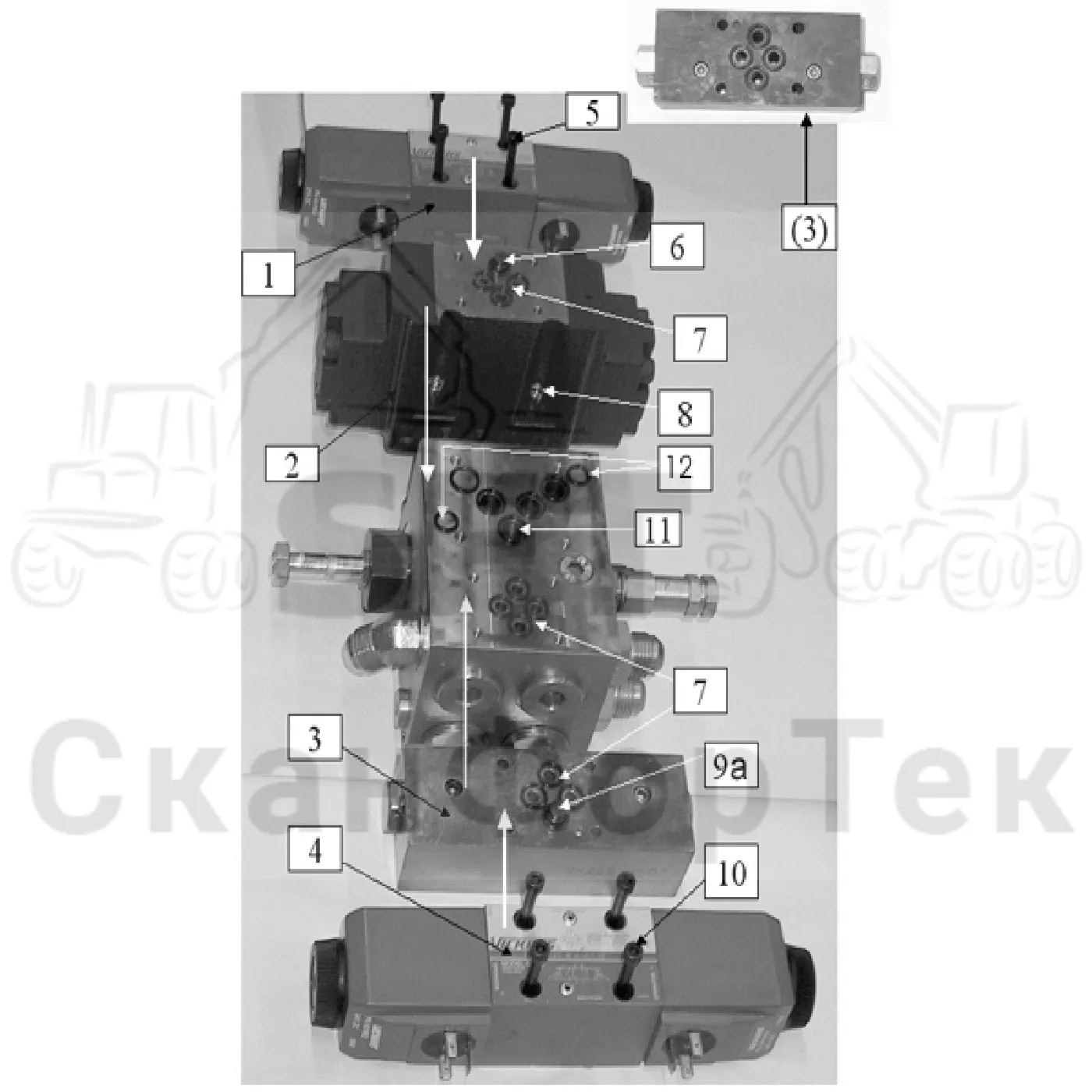 Схема: Valmet / Лесозаготовительные машины / Valmet 801 c / Valmet 801c Ch 11800- / Valmet 801c Ch 11800- / Каталог запасных частей / Лесозаготовительное оборудование / Головка лесозаготовительной машины / Valmet 330.1 / Каталог запасных частей / Гидравлический клапан / Клапан, подача