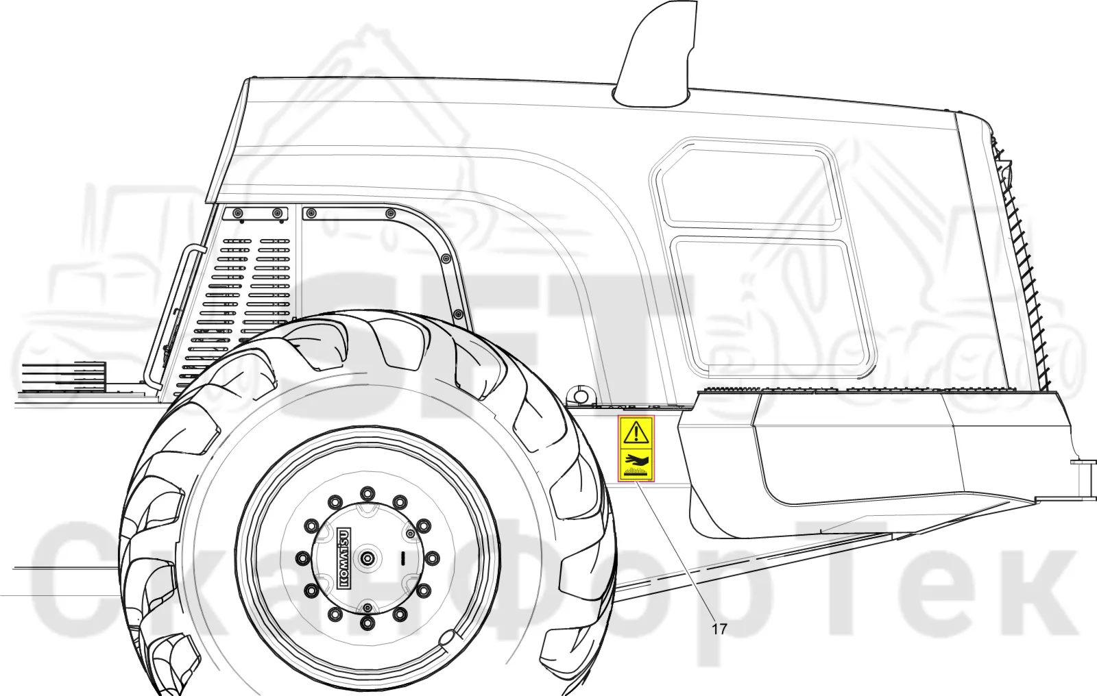 Схема: Komatsu / Лесозаготовительные машины / 901 S/N 9010053267- / Каталог запасных частей / Двигатель / Stage 4 / Подогреватель / Подогреватель / Комплект бирок