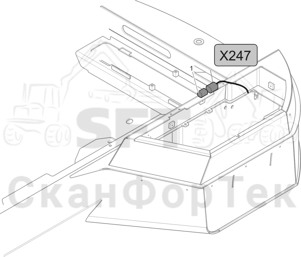 Схема: Komatsu / Лесозаготовительные машины / 911 S/N 9112062167- / Каталог запасных частей / Двигатель / Stage 3A / Топливная система / Топливная система / Комплект электрооборудования