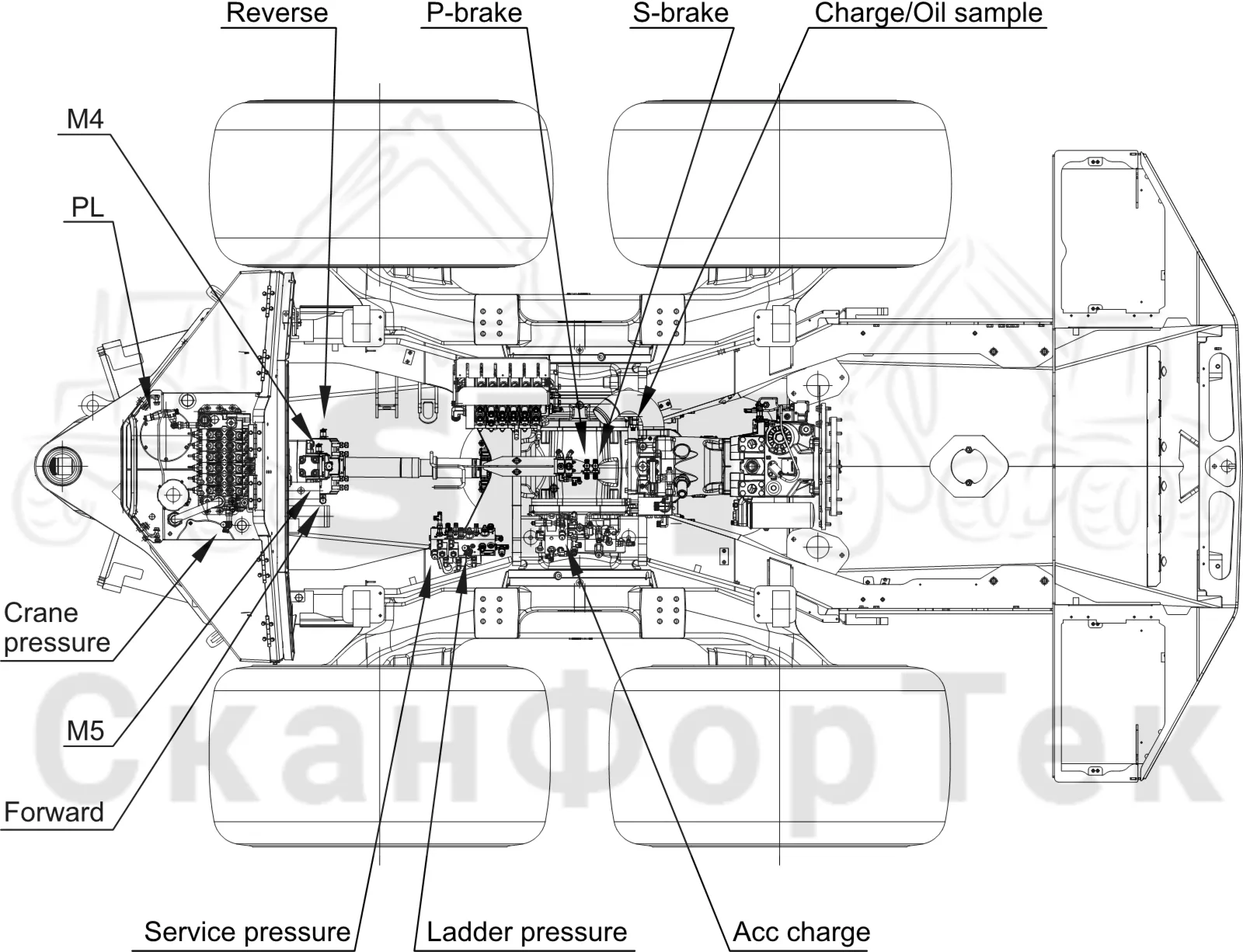Схема: Komatsu / Форвардер / 835 / Каталог запасных частей / Различное оборудование / Бирки