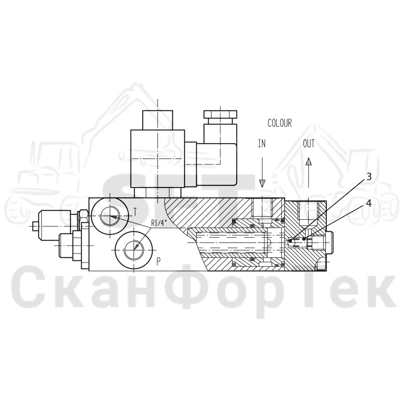 Схема: Komatsu / Лесозаготовительные машины / 901 S/N 9010053267- / Каталог запасных частей / Лесозаготовительное оборудование / Головка лесозаготовительной машины / 340 / Каталог запасных частей / Резка / Насос Запчасть