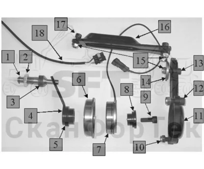 Схема: Valmet / Лесозаготовительные машины / Valmet 801 c / Valmet 801c Ch 11800- / Valmet 801c Ch 11800- / Каталог запасных частей / Лесозаготовительное оборудование / Головка лесозаготовительной машины / Valmet 330.1 / Каталог запасных частей / Резка / Регулятор лезвия устройства резки