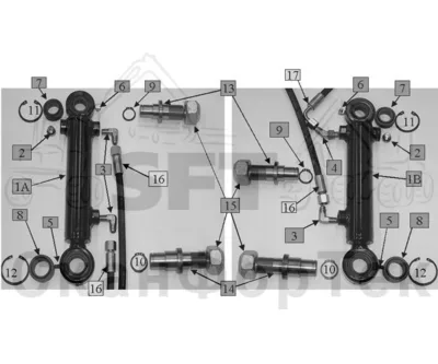 Схема: Valmet / Лесозаготовительные машины / Valmet 901.3 / Valmet 901.3 Ch -311190 / Valmet 901.3 Ch -311190 / Каталог запасных частей / Лесозаготовительное оборудование / Головка лесозаготовительной машины / Valmet 330.1 / Каталог запасных частей / Валка леса / Гидравлическое оборудование наклона