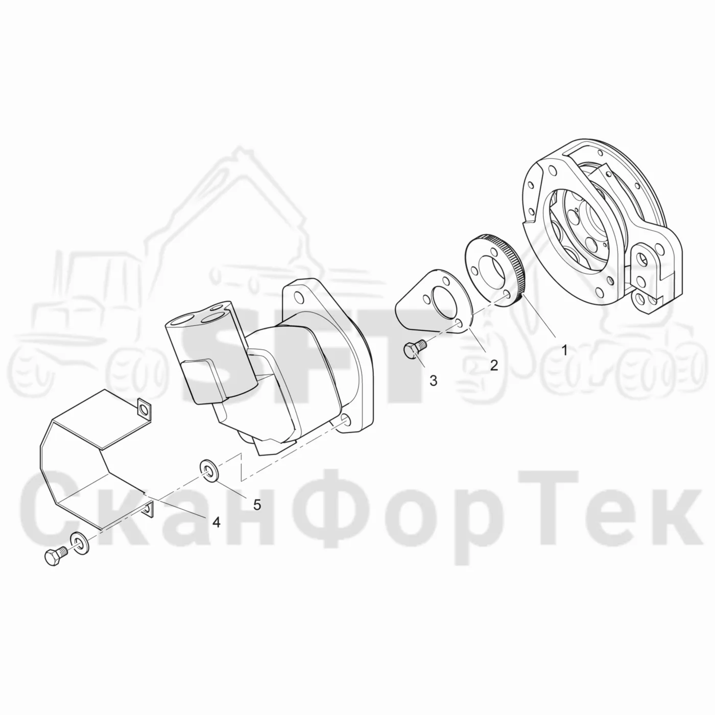 Схема: Komatsu / Лесозаготовительные машины / 911.4 / Каталог запасных частей / Лесозаготовительное оборудование / Головка лесозаготовительной машины / 350.1 / Каталог запасных частей / Резка / Управление резкой / Управление резкой